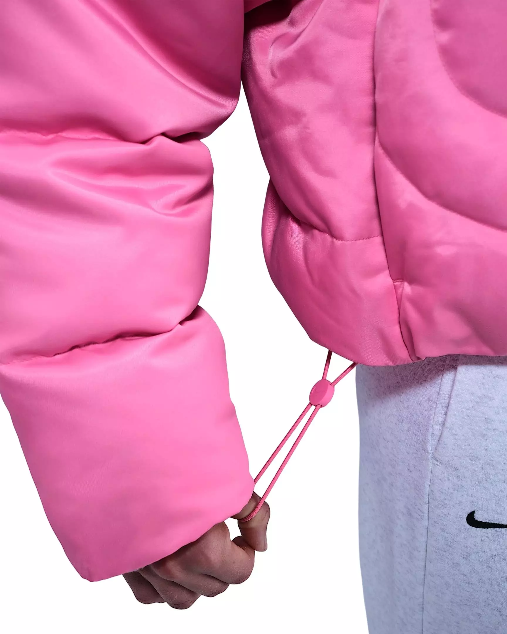 Nike Women's Sportswear Swoosh Series Therma-FIT Oversized Down Puffer Jacket - Pink - PINK