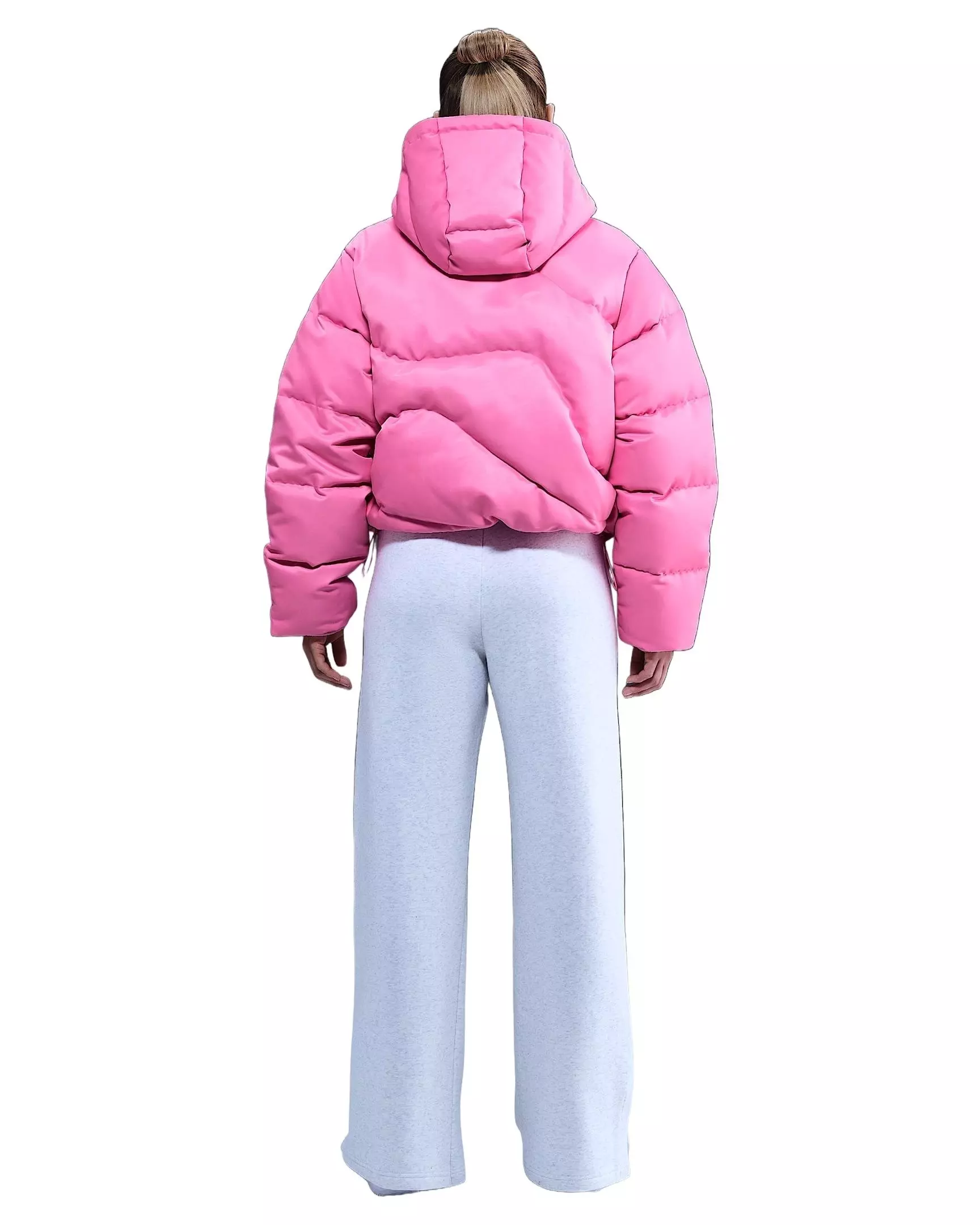 Nike Women's Sportswear Swoosh Series Therma-FIT Oversized Down Puffer Jacket - Pink - PINK