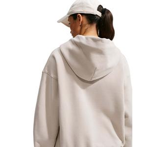 Nike Women's Studio Fleece Medium Weight Oversized Full-Zip Hooded Jacket - Cream - CREAM