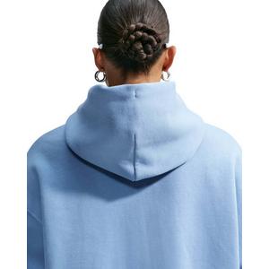 Nike Women's Studio Fleece Medium Weight Oversized Full-Zip Hooded Jacket - Blue - BLUE