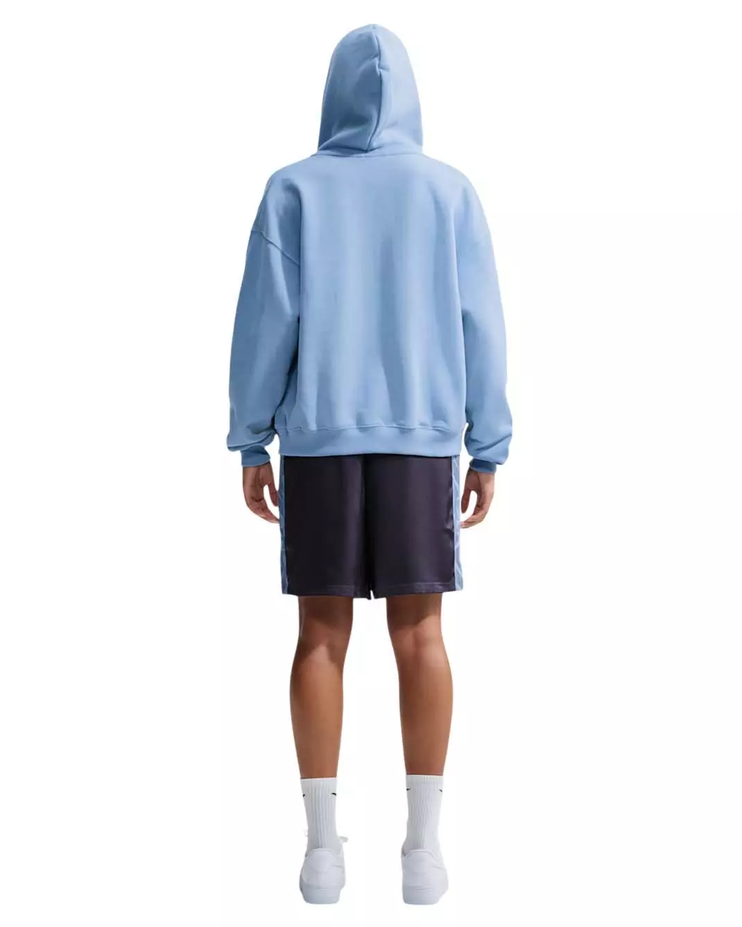 Nike Women's Studio Fleece Medium Weight Oversized Full-Zip Hooded Jacket - Blue - BLUE