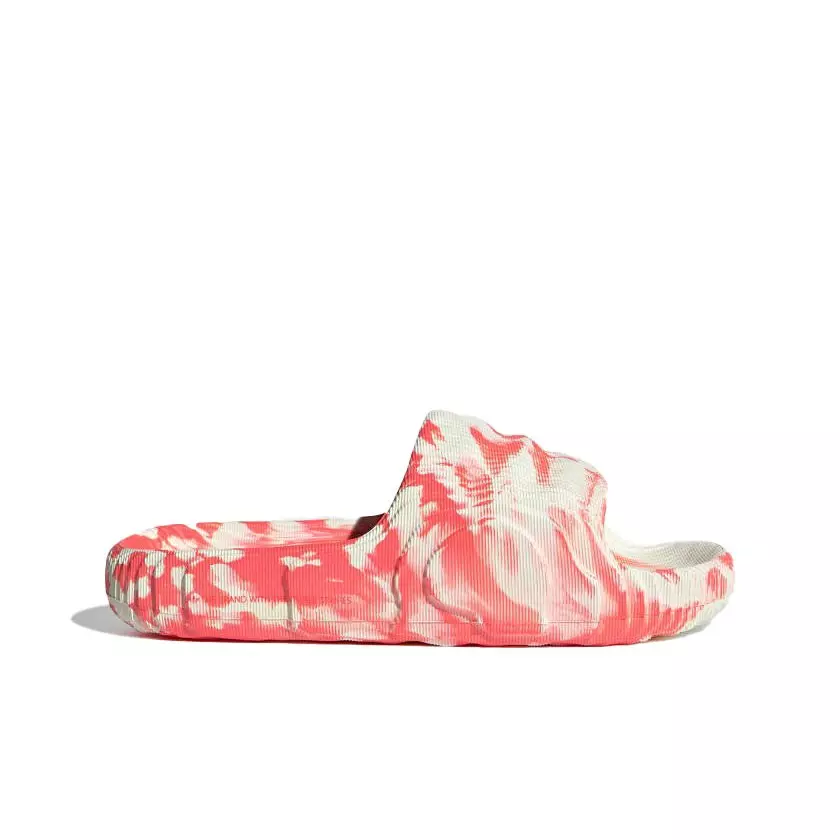 adidas Originals Adilette 22 "Ivory/Solar Red/Solar Red" Women's Slide - IVORY/RED/RED