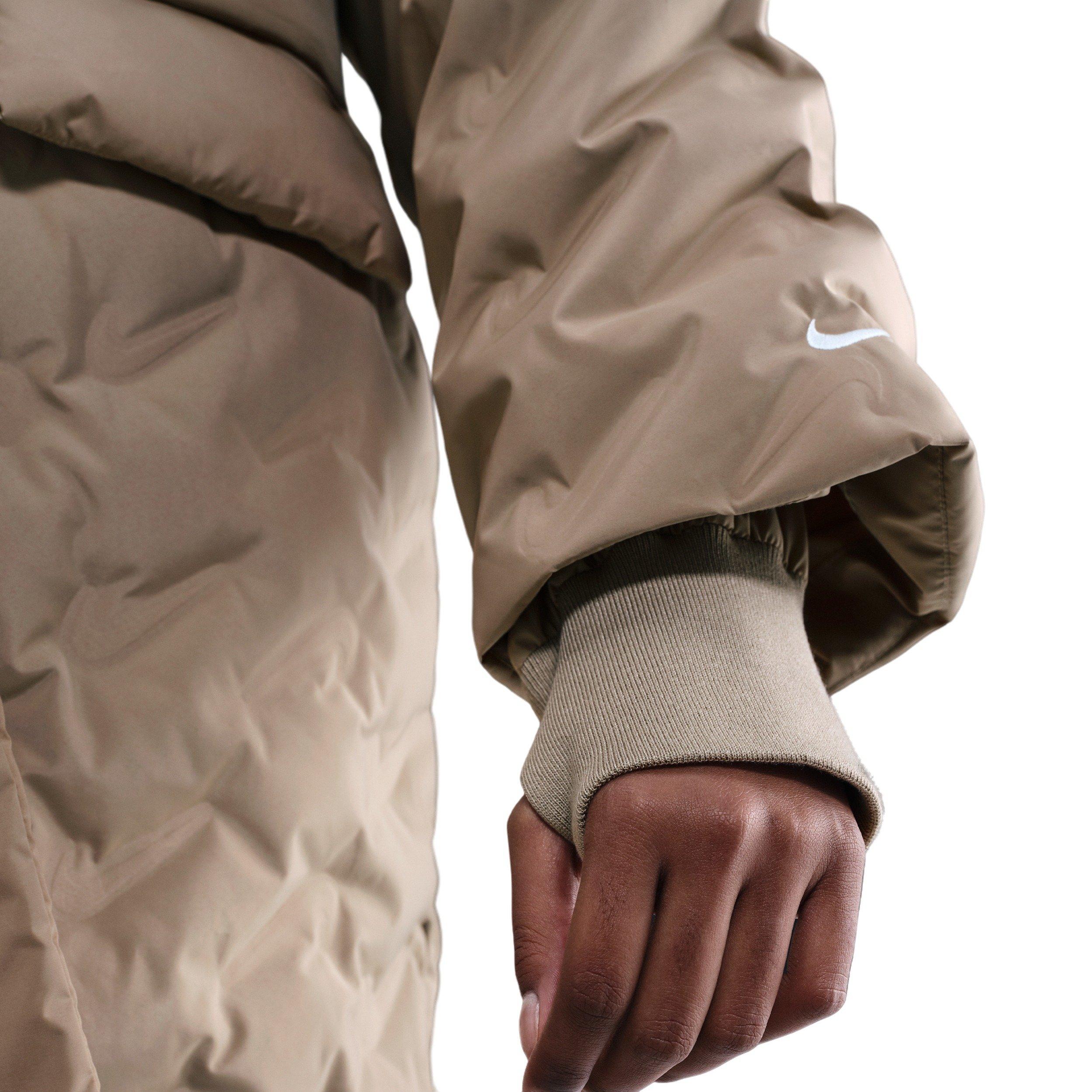 Nike Women's Sportswear Swoosh Series Therma-FIT Oversized Down Trench Coat -Khaki - KHAKI Thumbnail View 8