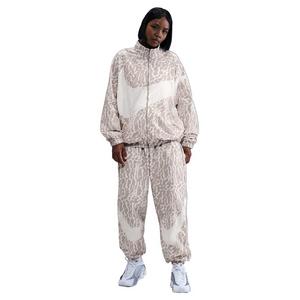 Nike Women's Sportswear Woven Printed Jacket - Beige