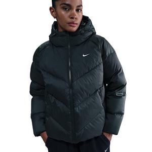 Nike Women's Sportswear Windpuffer Storm-FIT Loose Hooded Down Puffer -Seaweed Green
