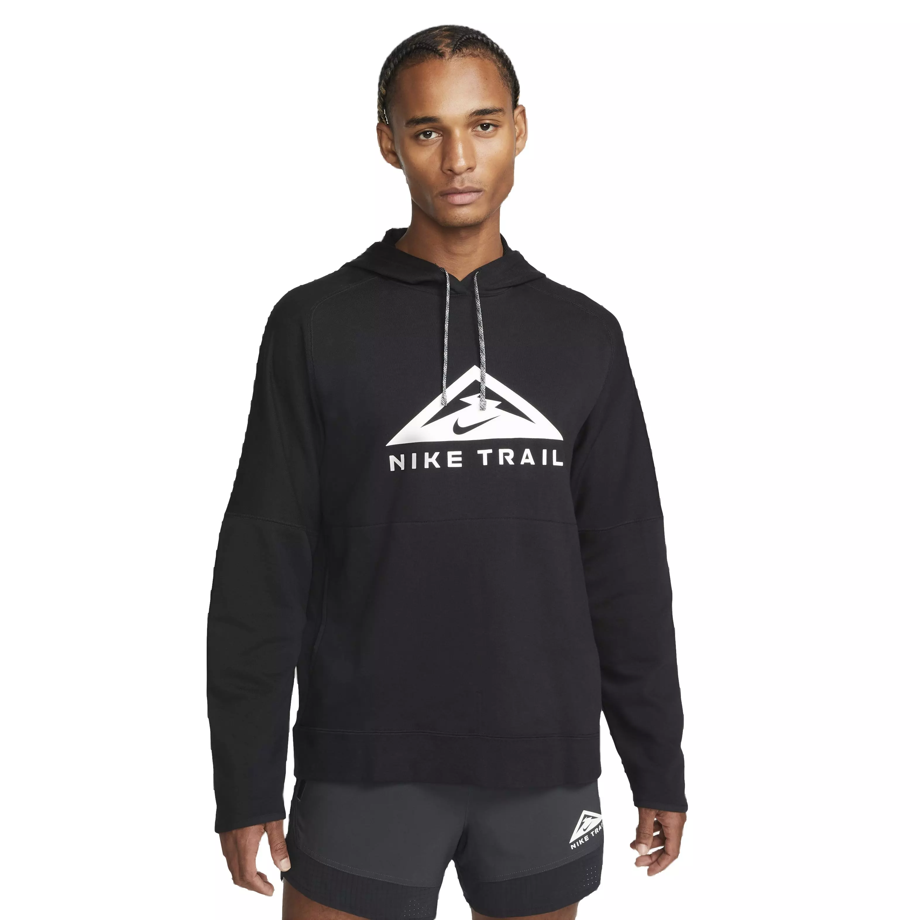 Nike Men's Dri-FIT Magic Hour Trail Running Pullover Hoodie - BLACK