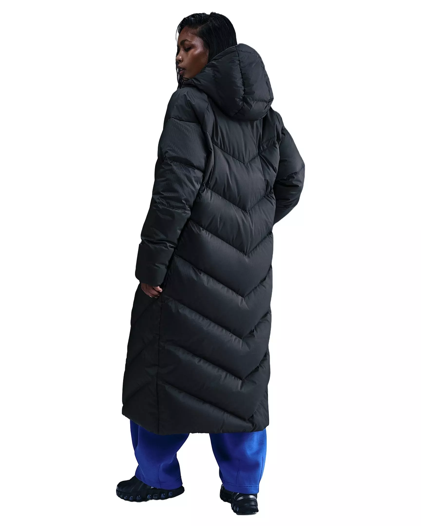 Nike Women's Sportswear Windpuffer Storm-FIT Loose Hooded Down Parka - Black - BLACK