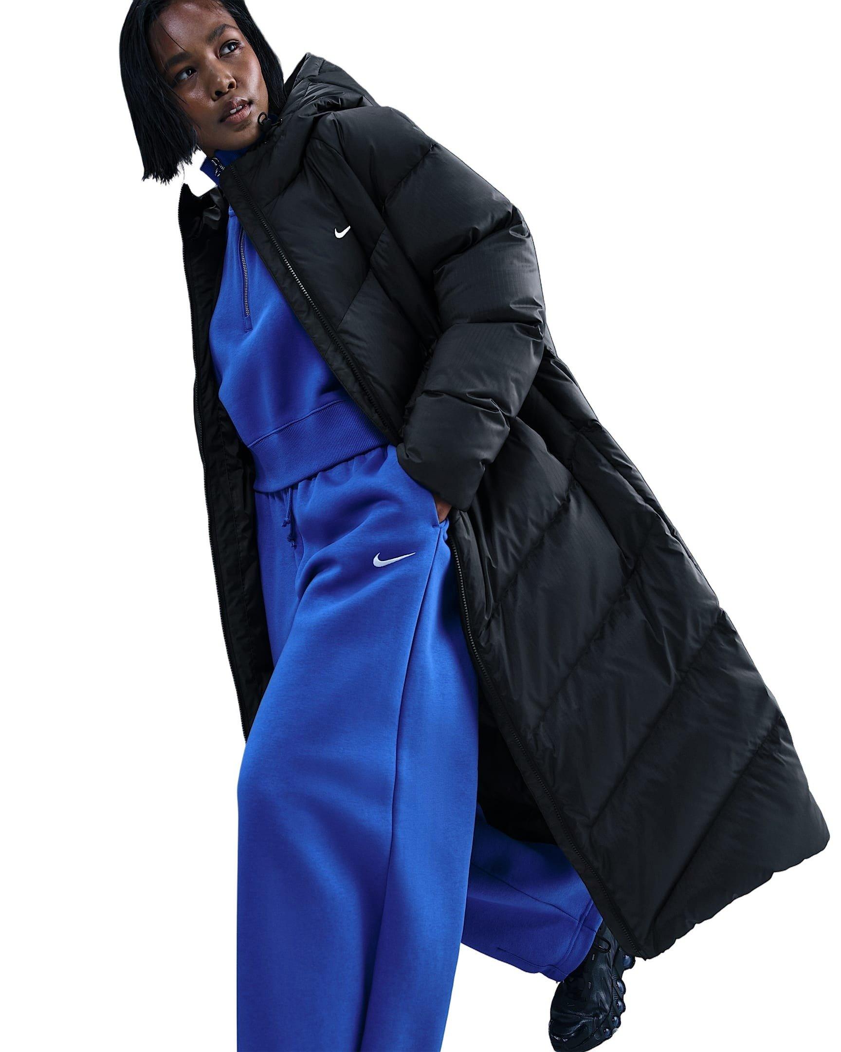 Nike Women's Sportswear Windpuffer Storm-FIT Loose Hooded Down Parka - Black - BLACK Thumbnail View 5