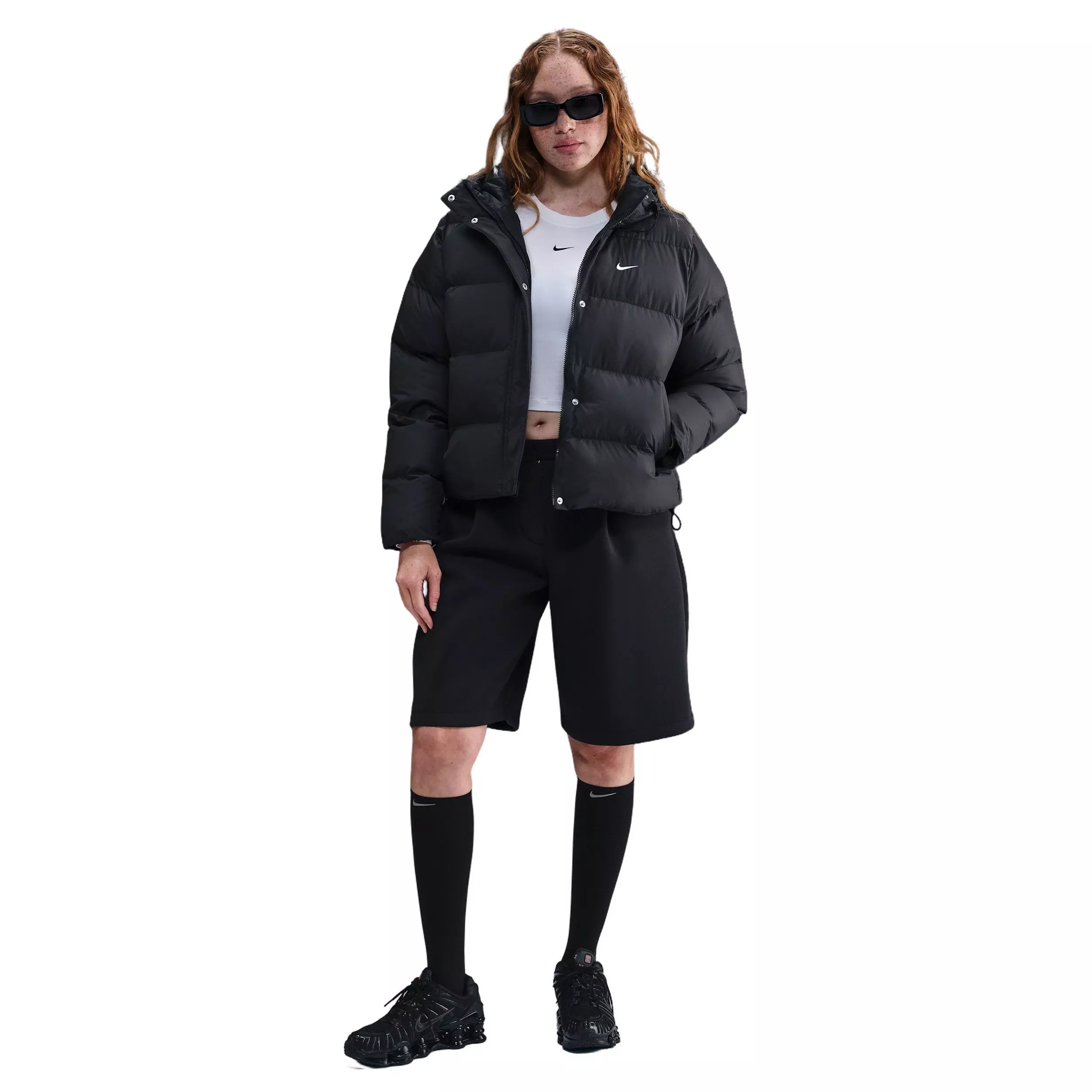 Nike Women's Sportswear Therma-FIT Puffer Jacket - Black - BLACK