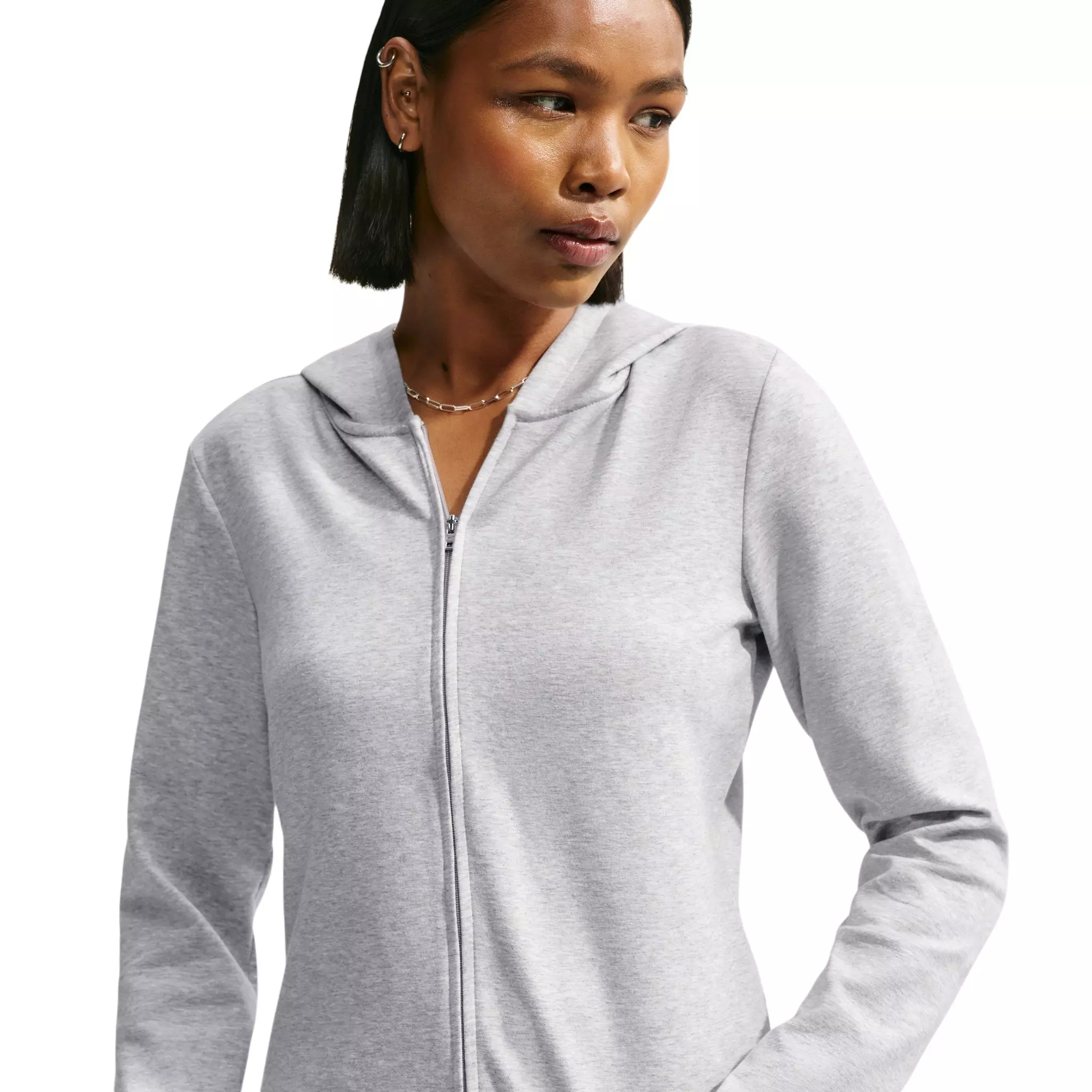 Nike Women's Sportswear Chill Knit Slim Jacket - Grey - GREY
