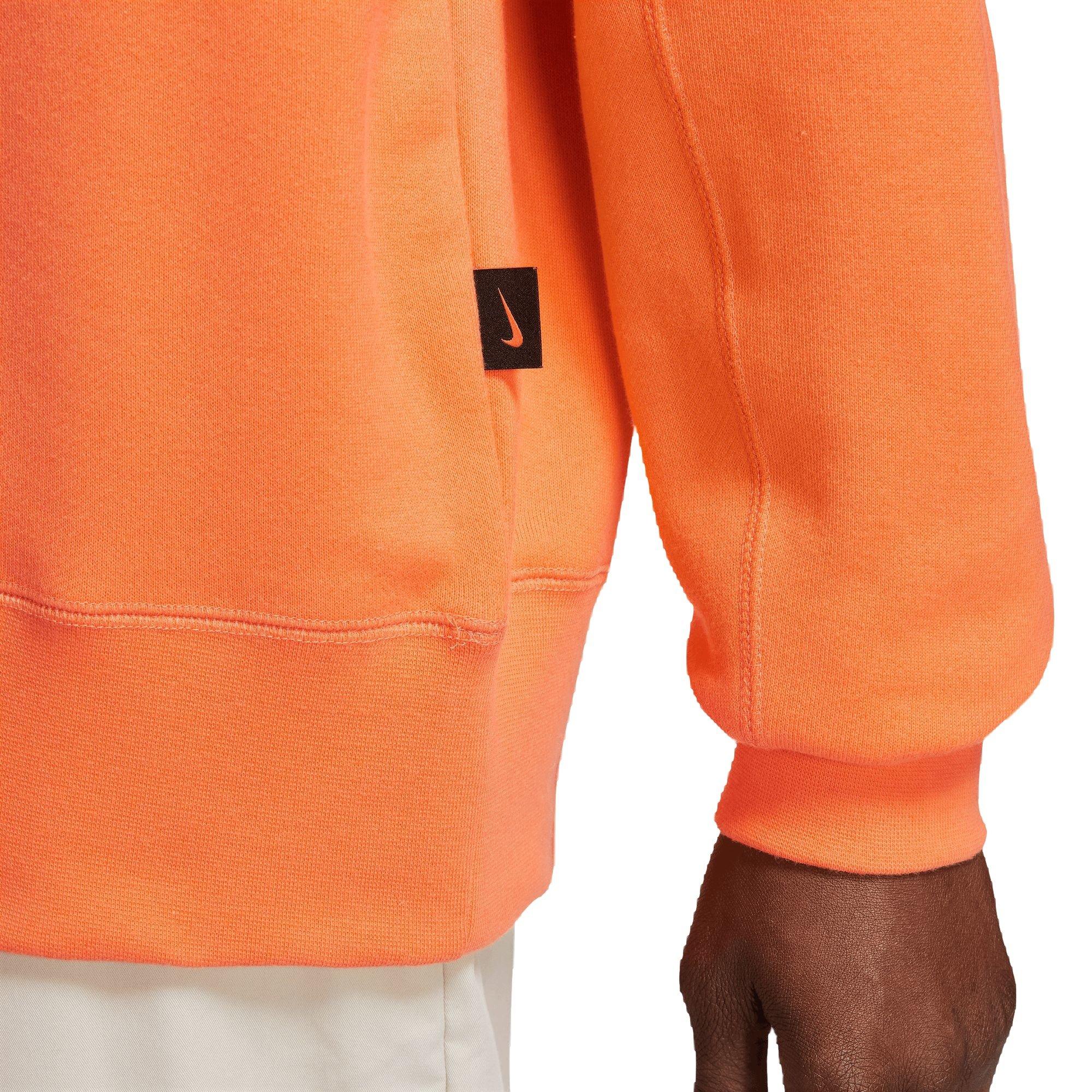 Nike Men's Sportswear Nike Air French Terry Crew Sweatshirt - ORANGE Thumbnail View 3