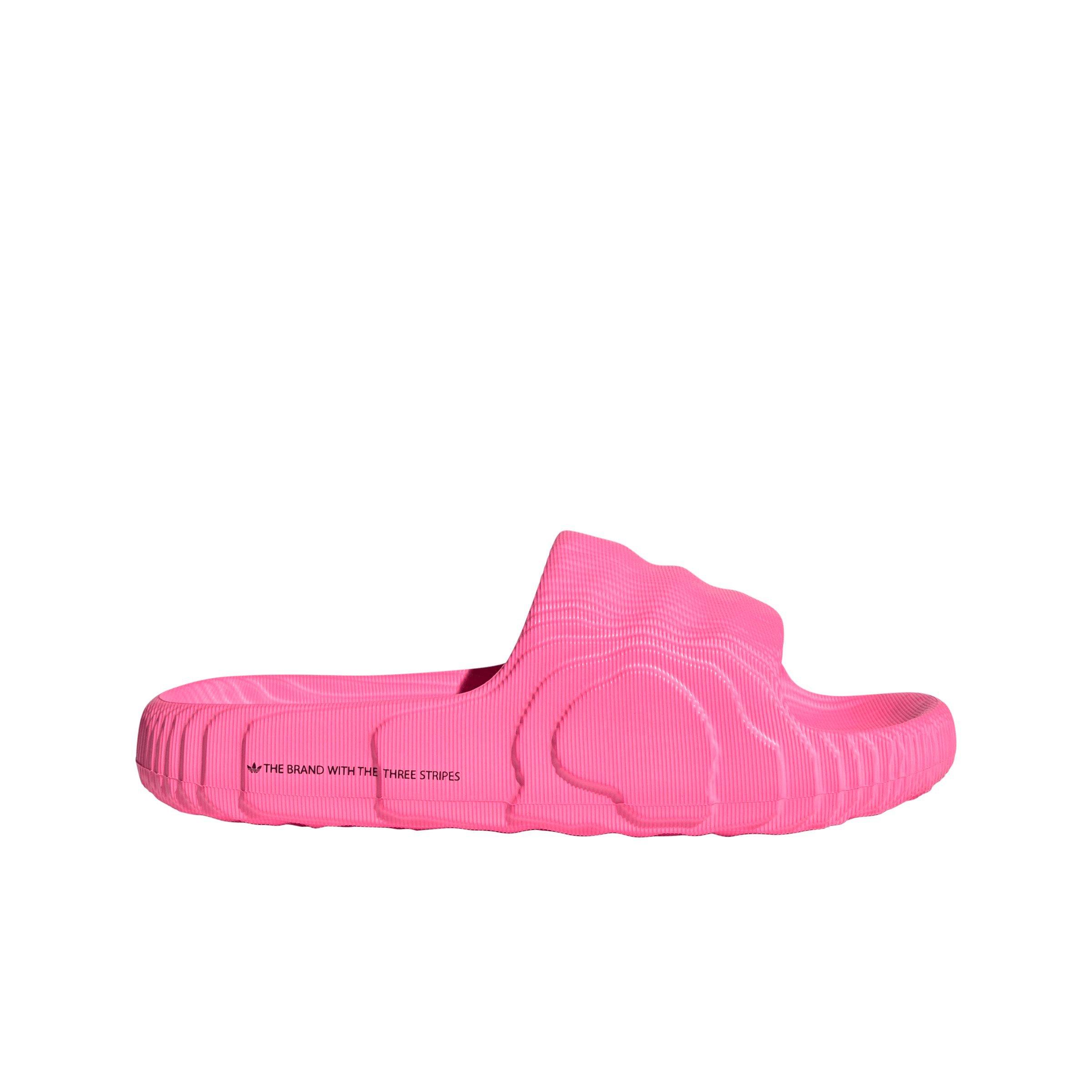 adidas Originals Adilette 22 "Lucid Pink/Core Black/Lucid Pink" Women's Slide - PINK/BLACK/PINK Thumbnail View 1