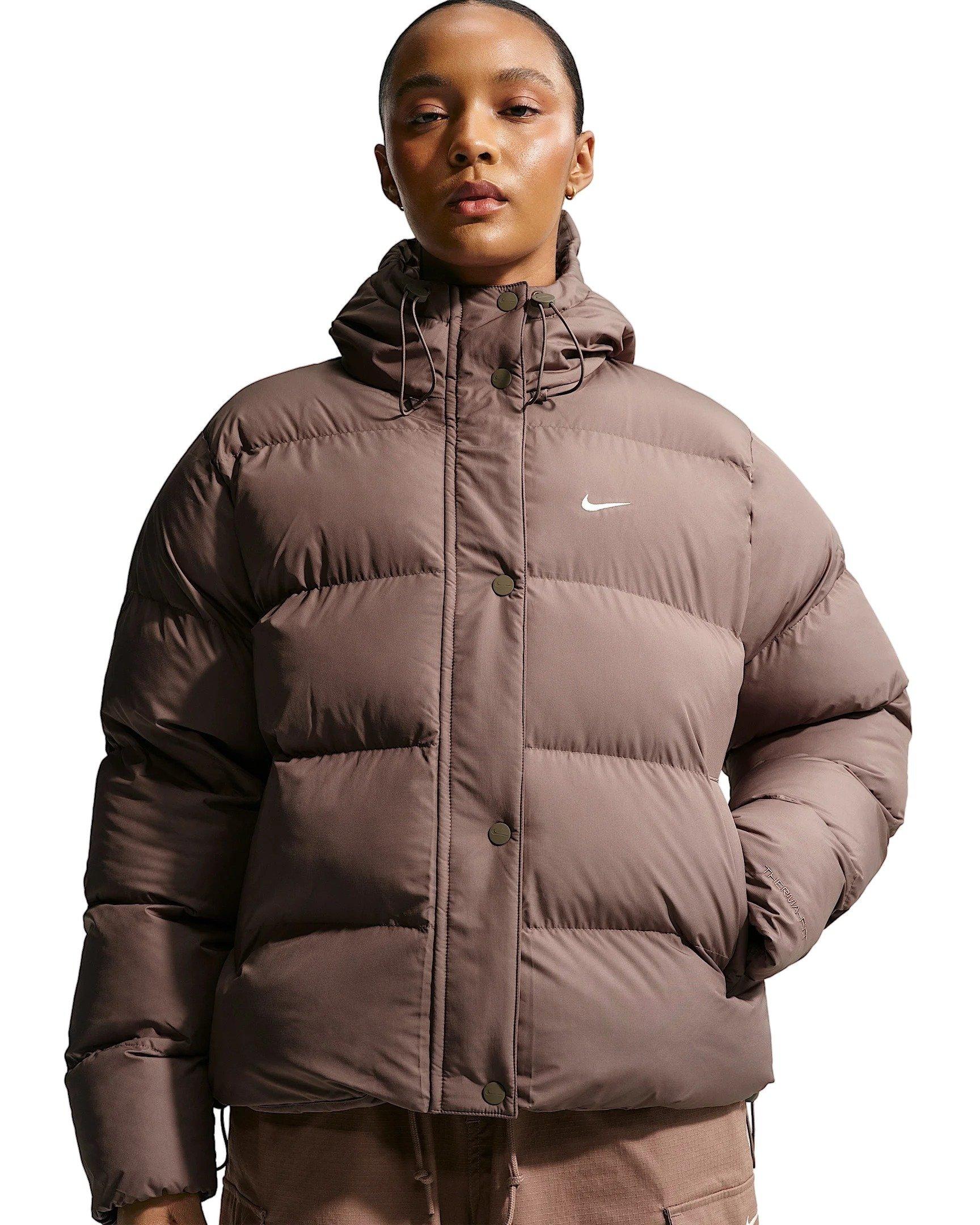 Nike Women's Sportswear Therma-FIT Puffer Jacket - Brown - BROWN Thumbnail View 1