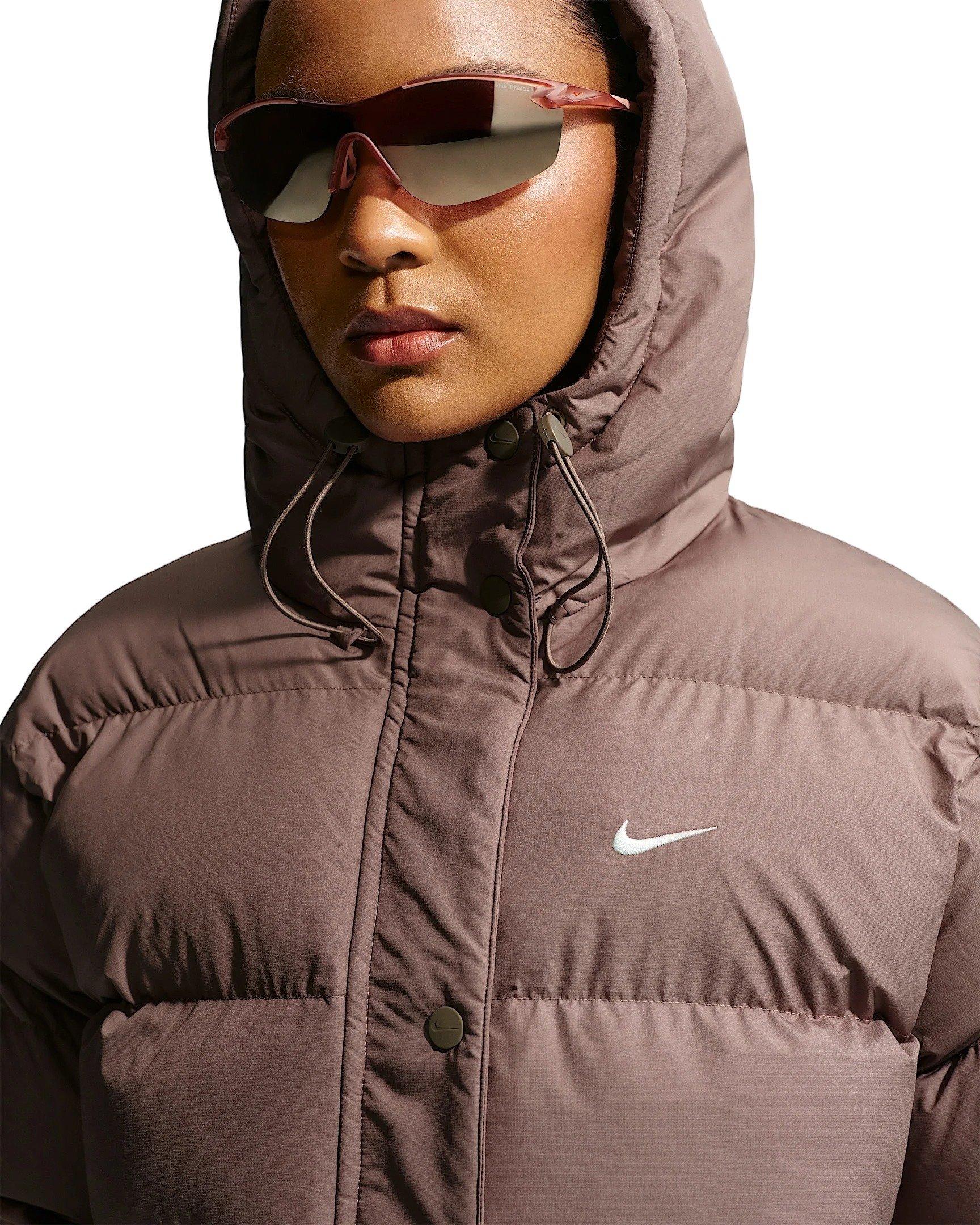 Nike Women's Sportswear Therma-FIT Puffer Jacket - Brown - BROWN Thumbnail View 3