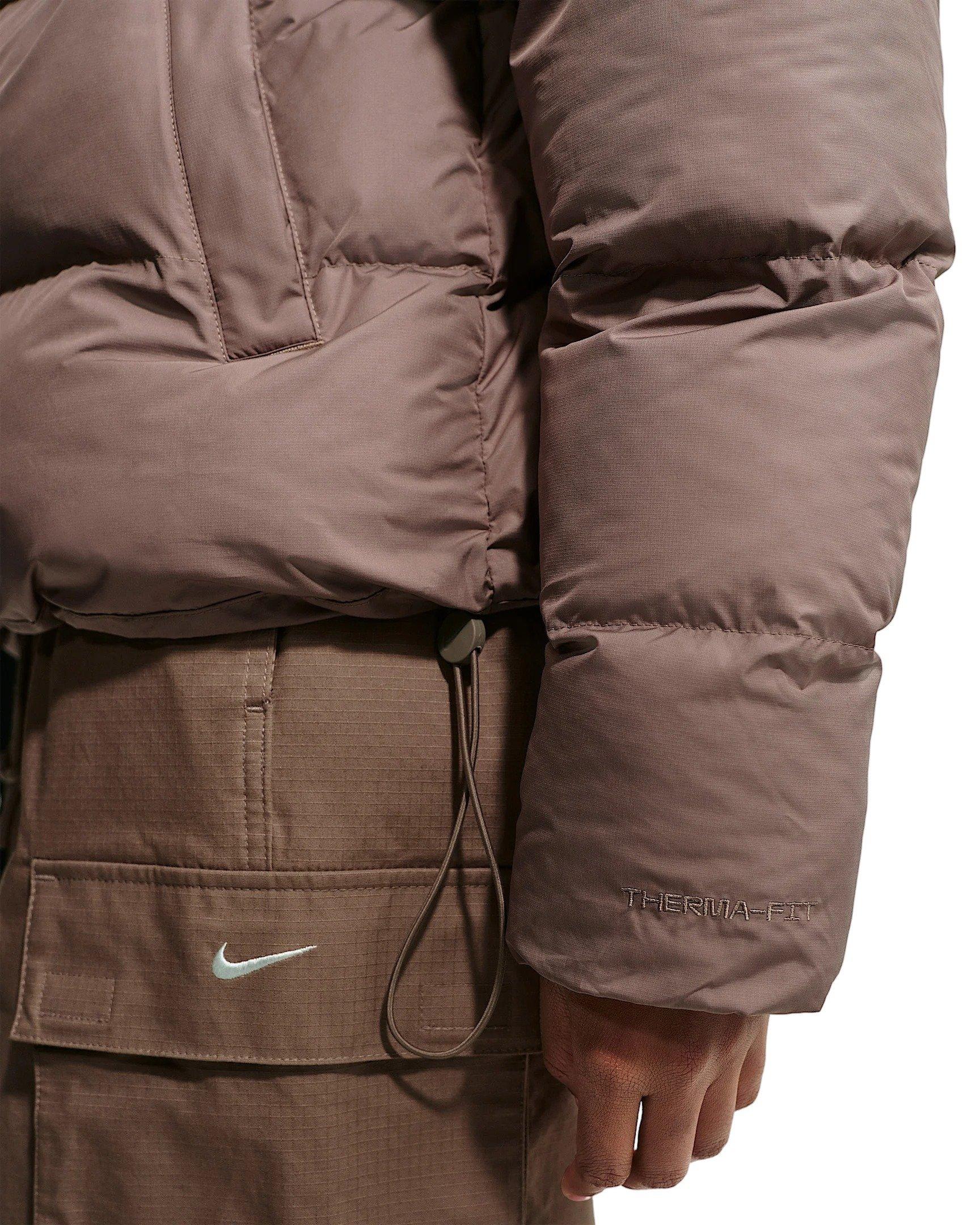 Nike Women's Sportswear Therma-FIT Puffer Jacket - Brown - BROWN Thumbnail View 4