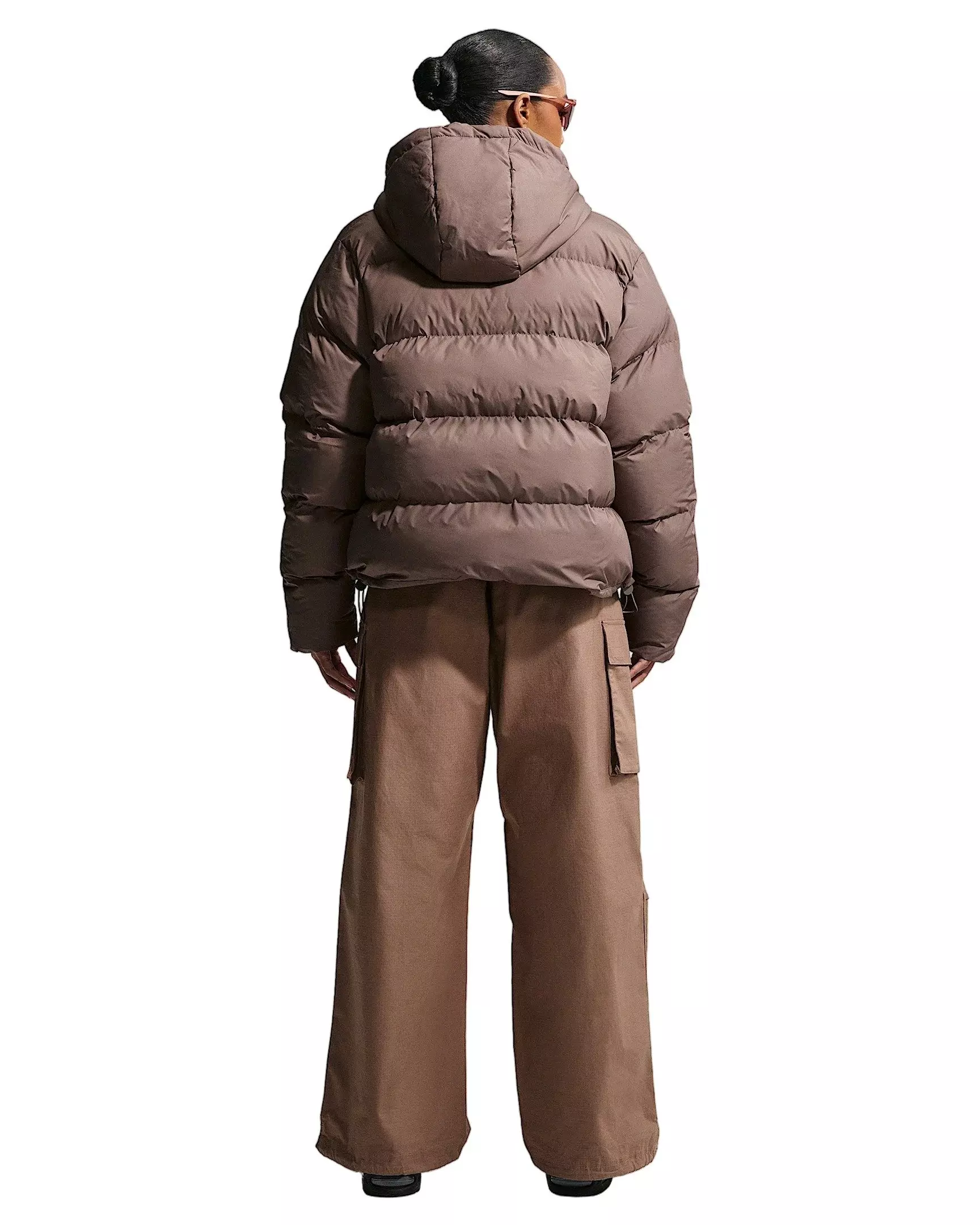 Nike Women's Sportswear Therma-FIT Puffer Jacket - Brown - BROWN