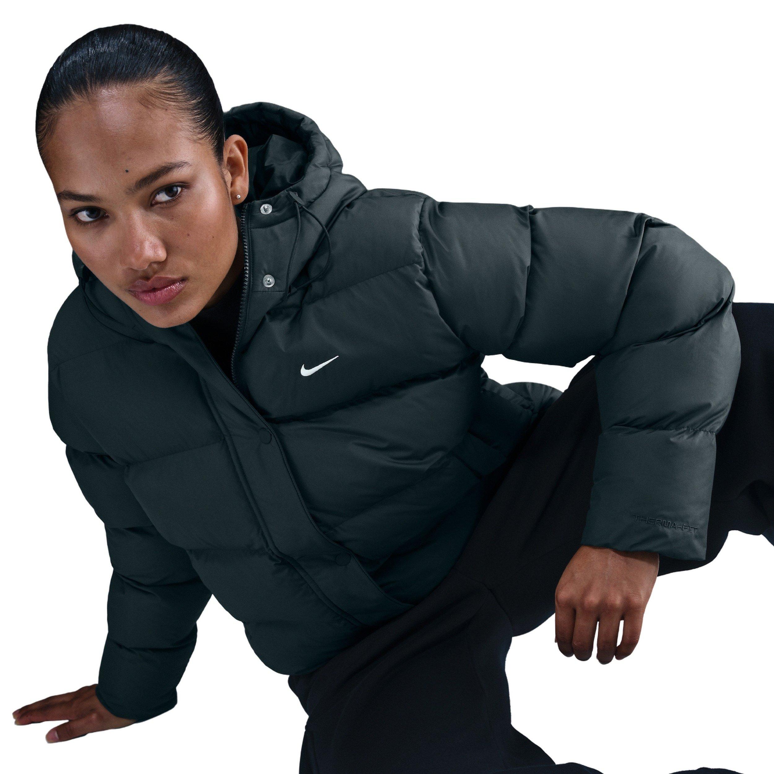 Nike Women's Sportswear Therma-FIT Puffer Jacket - Green - GREEN Thumbnail View 3