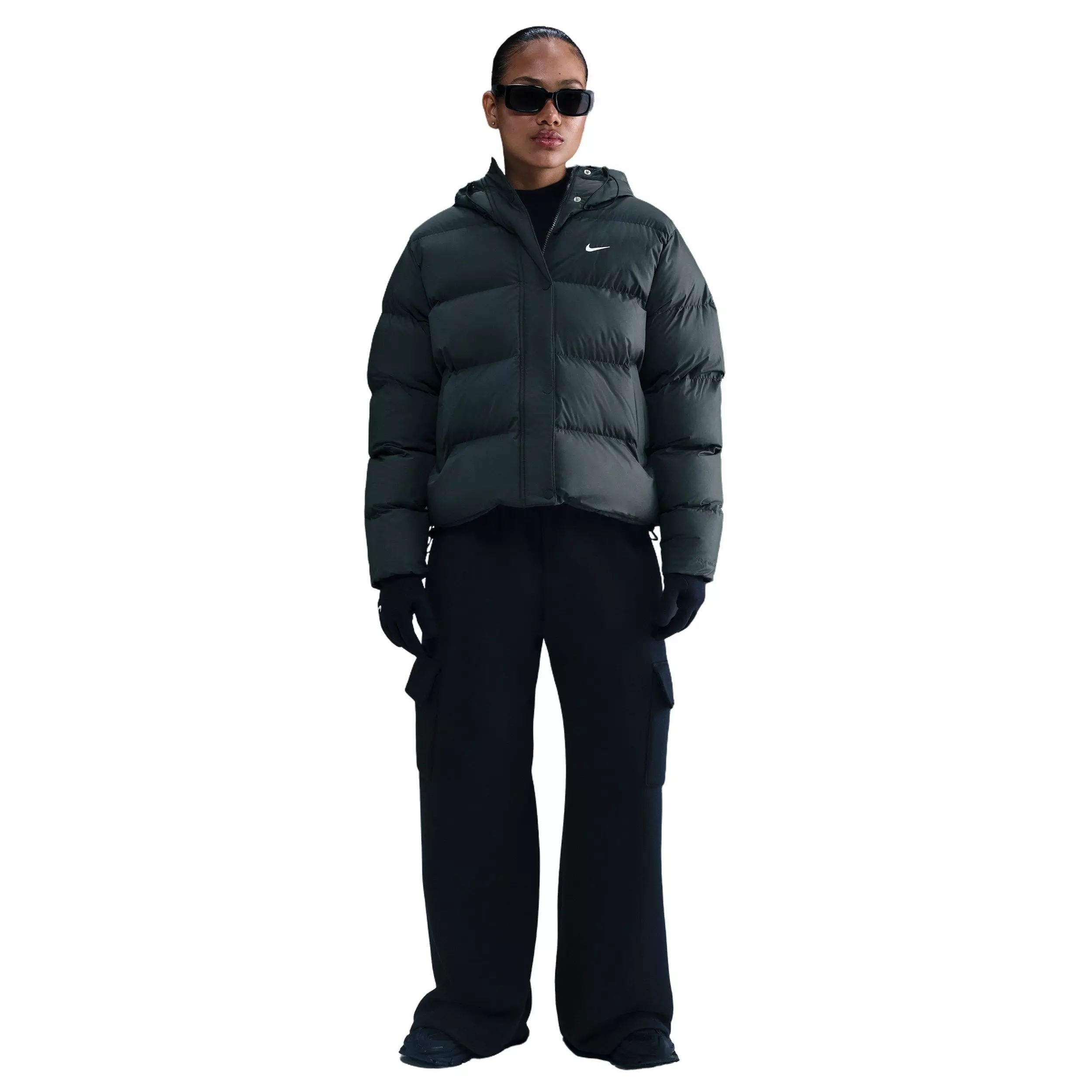 Nike Women's Sportswear Therma-FIT Puffer Jacket - Green - GREEN