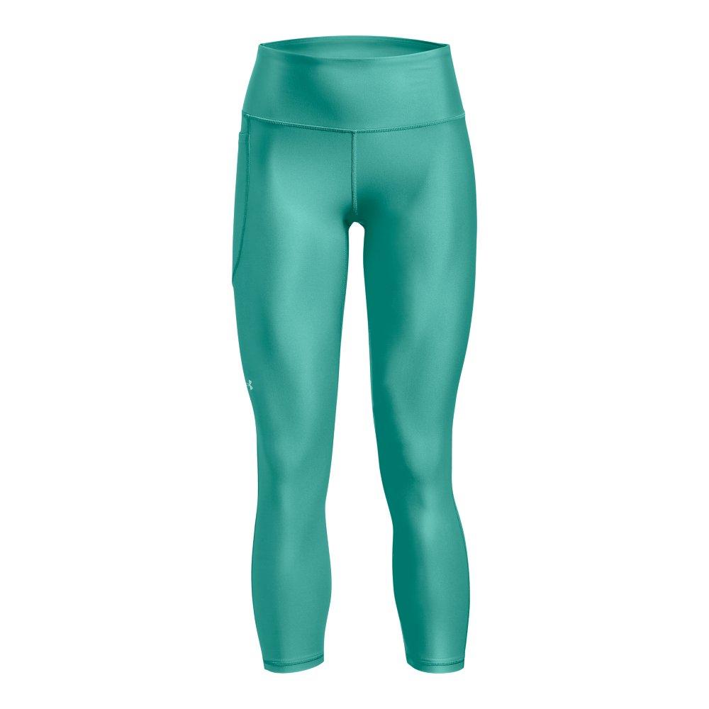 Under Armour HeatGear No-Slip Waistband Ankle Leggings Neptune Green  HeatGear® Armour is our original performance baselayer—the one you put on  first and take off last. So we made it extra comfortable by