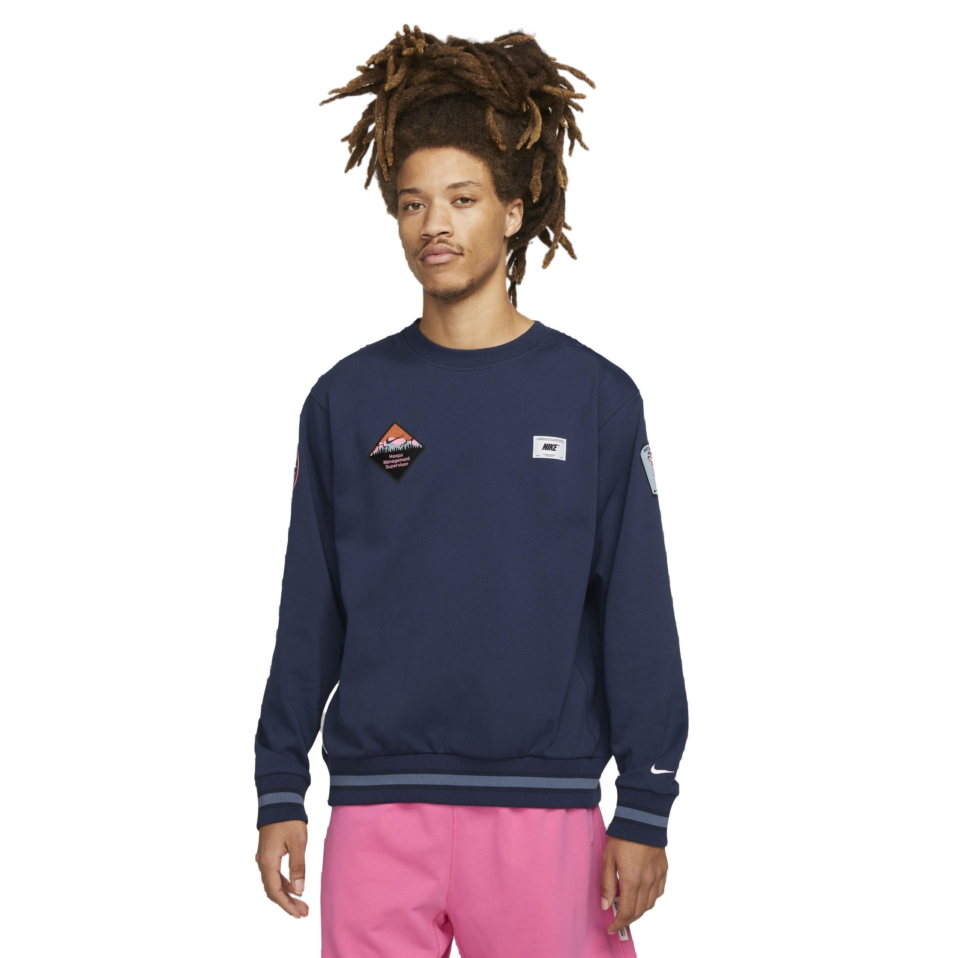 Nike Men's Dri-FIT Standard Issue Crewneck Sweatshirt - BLUE Thumbnail View 1