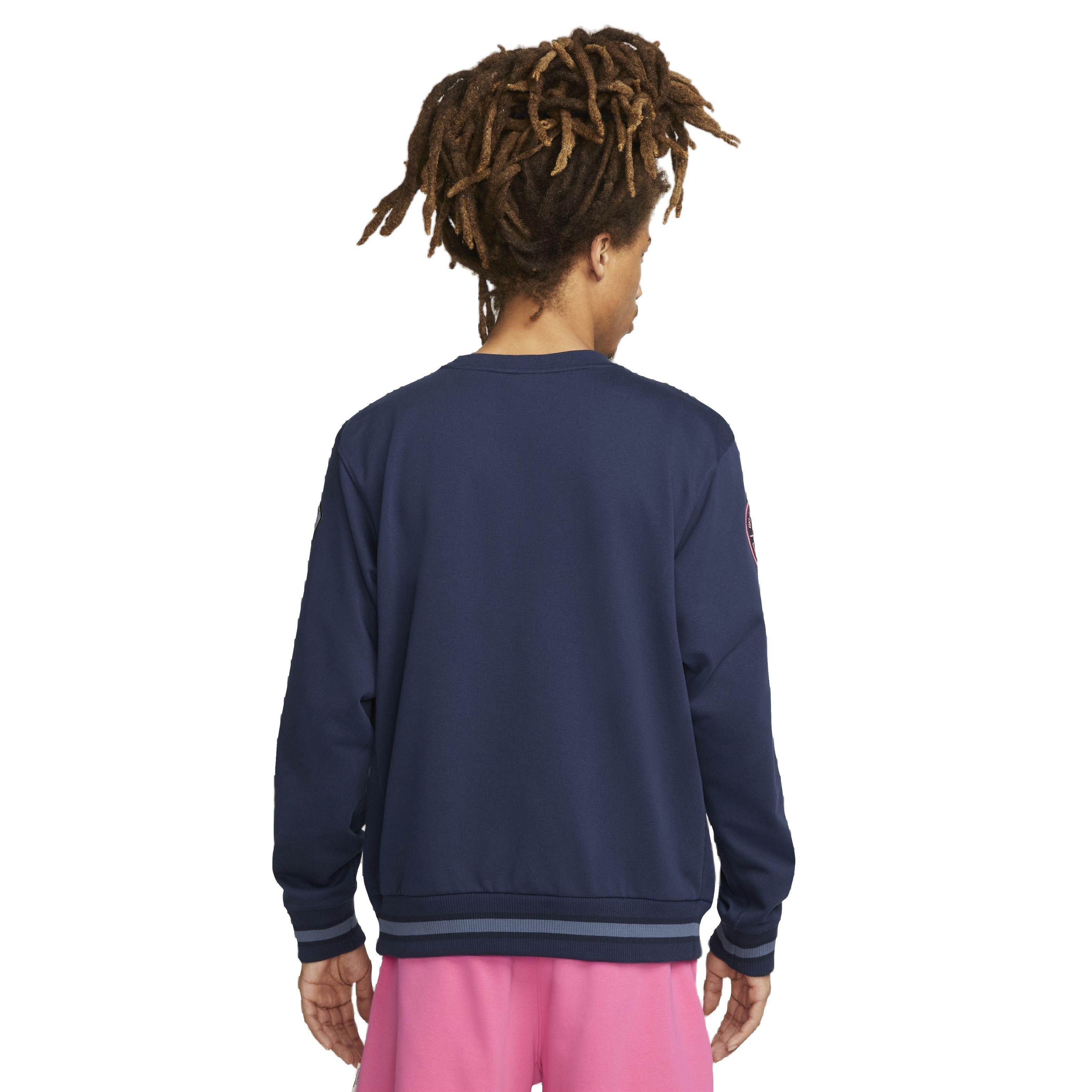 Nike Men's Dri-FIT Standard Issue Crewneck Sweatshirt - BLUE Thumbnail View 2