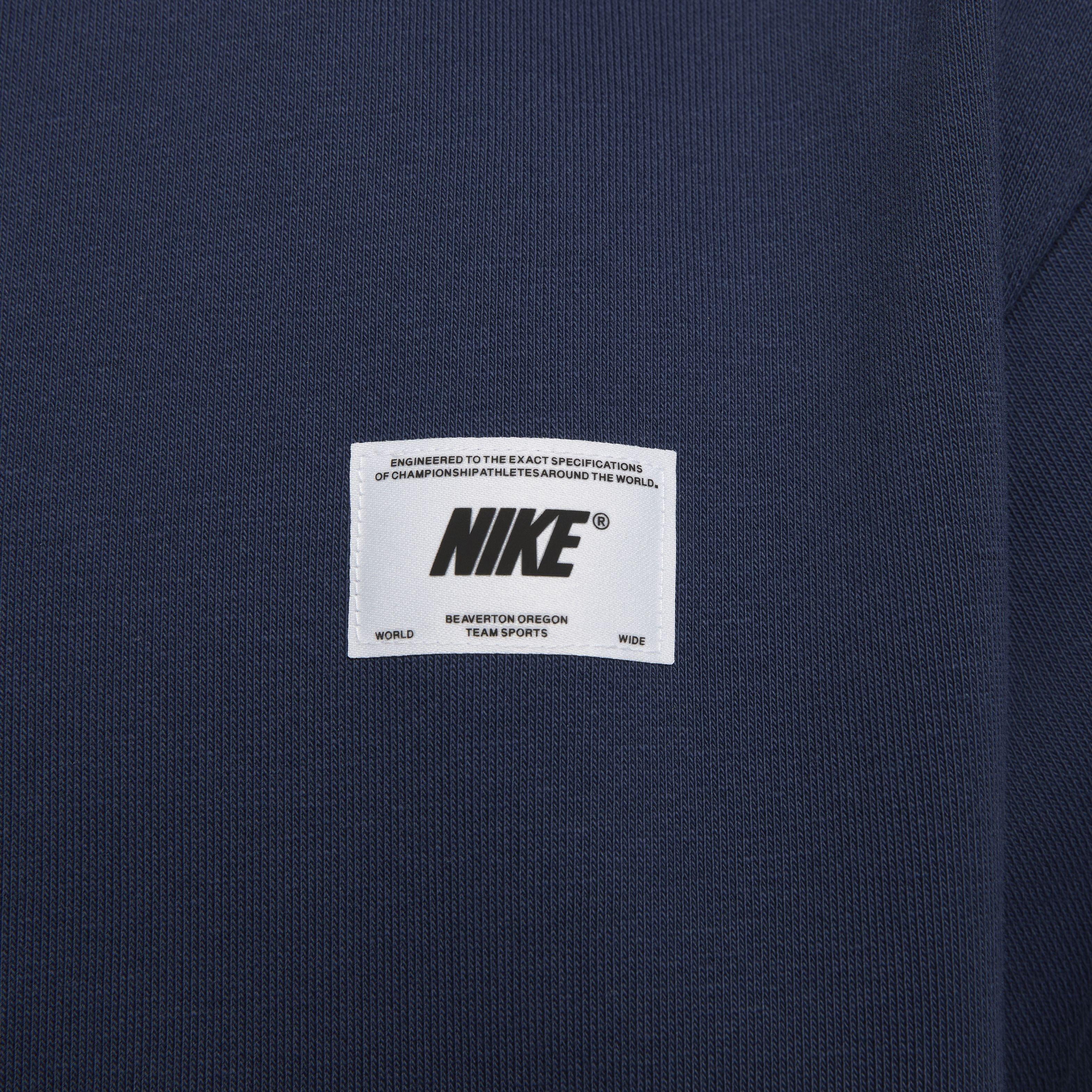 Nike Men's Dri-FIT Standard Issue Crewneck Sweatshirt - BLUE Thumbnail View 5