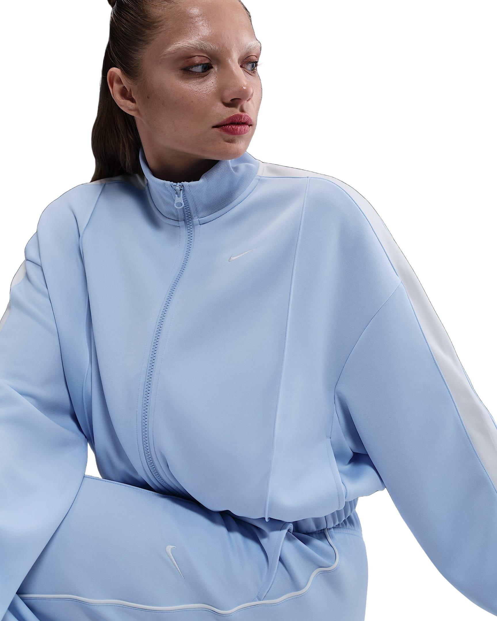 Nike Women's Sportswear Track Jacket - Blue - BLUE Thumbnail View 3