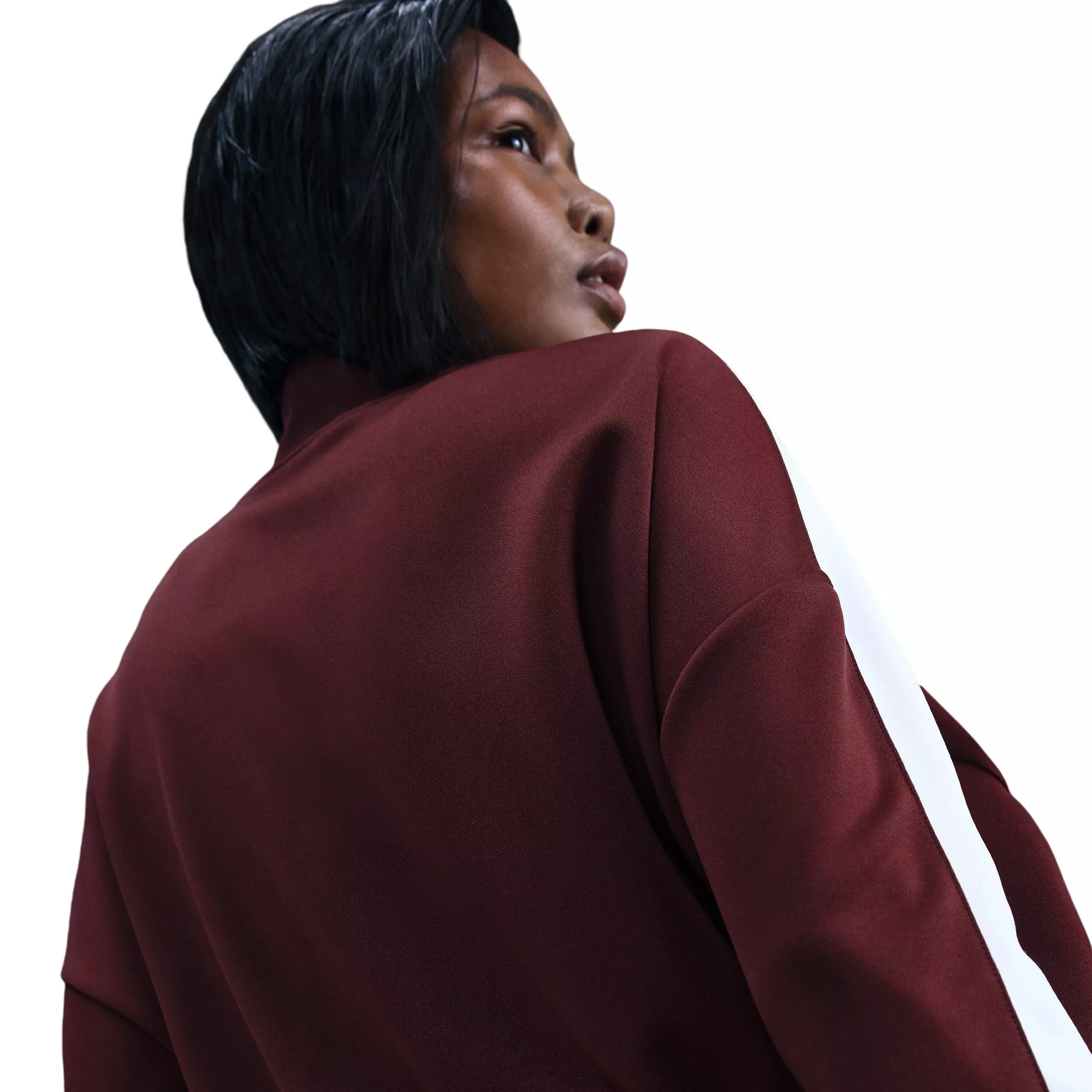 Nike Women's Sportswear Track Jacket - Burgundy - BURGUNDY