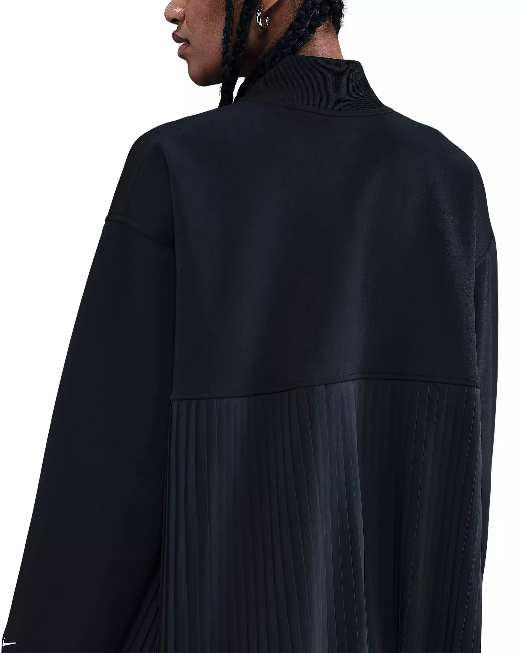 Nike Women's Sportswear Pleated Jacket - Black - BLACK