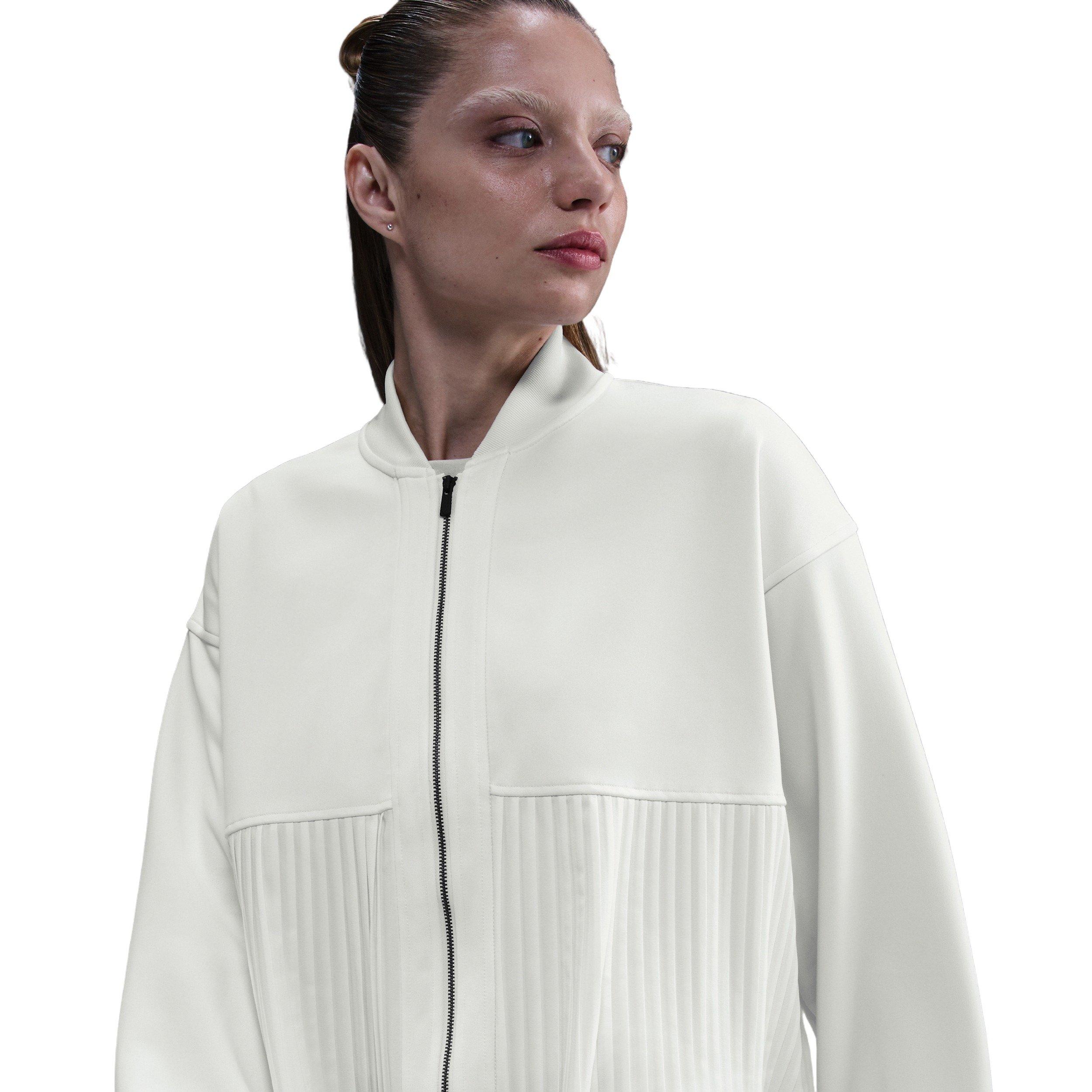 Nike Women's Sportswear Pleated Jacket - White - WHITE Thumbnail View 1