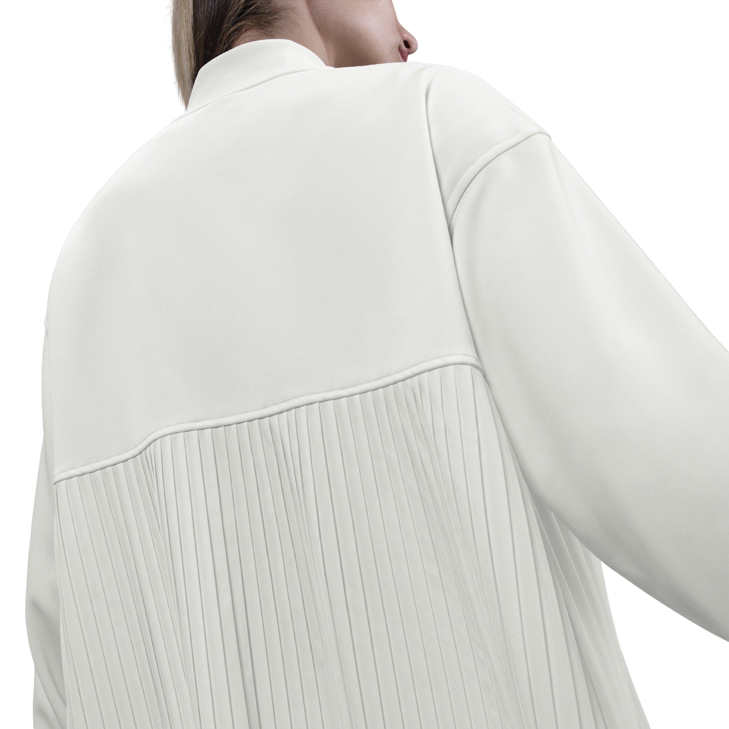 Nike Women's Sportswear Pleated Jacket - White - WHITE Thumbnail View 2