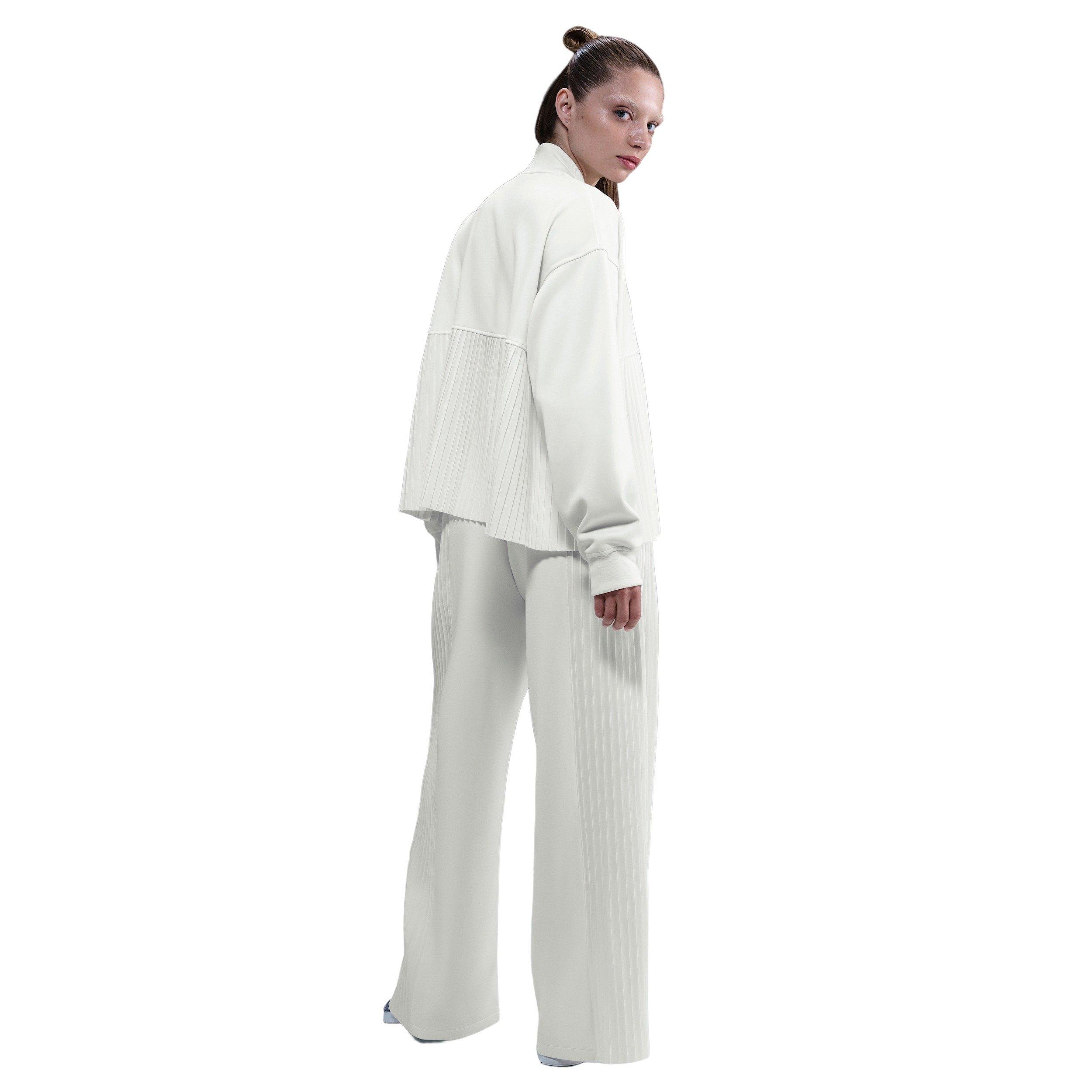 Nike Women's Sportswear Pleated Jacket - White - WHITE Thumbnail View 5