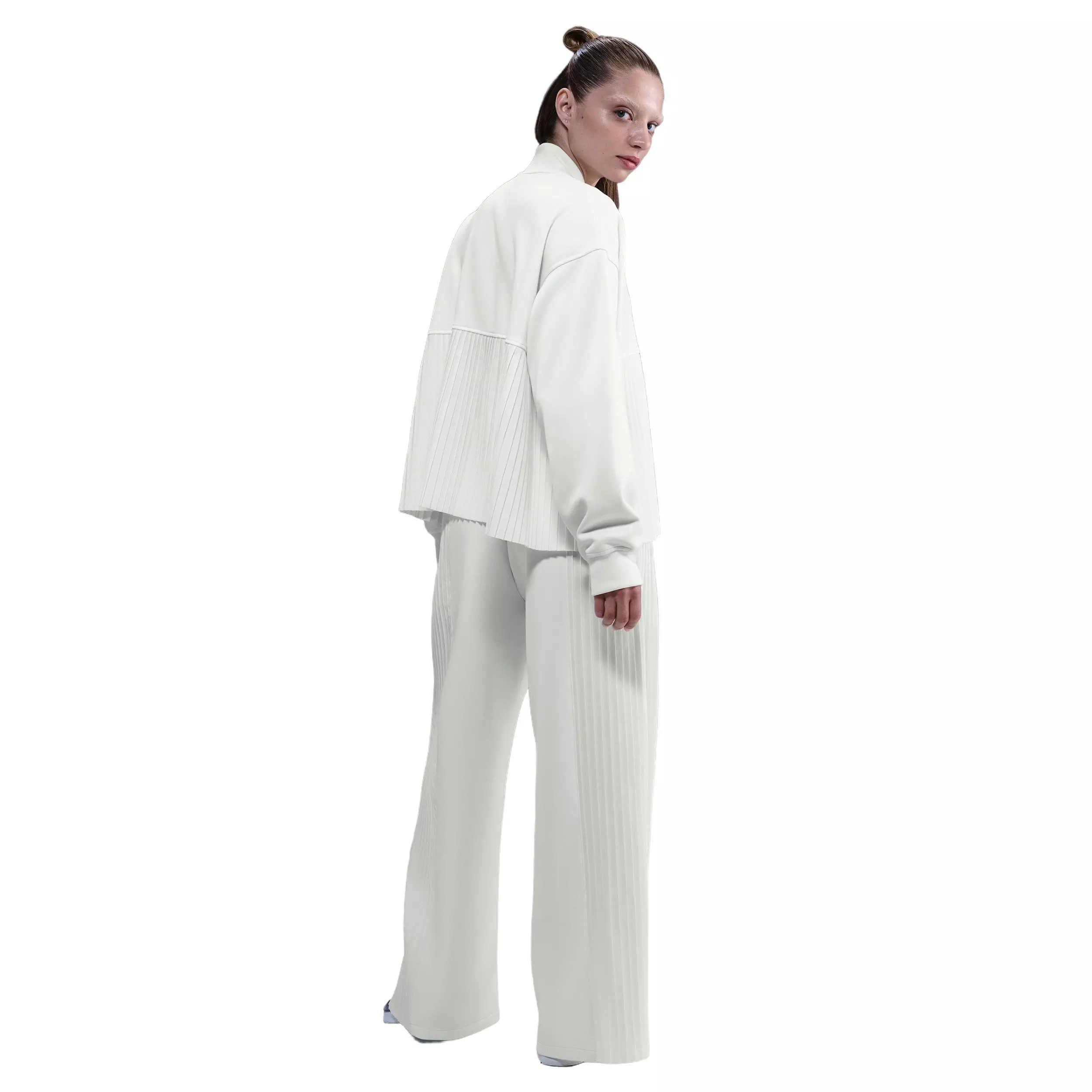 Nike Women's Sportswear Pleated Jacket - White - WHITE