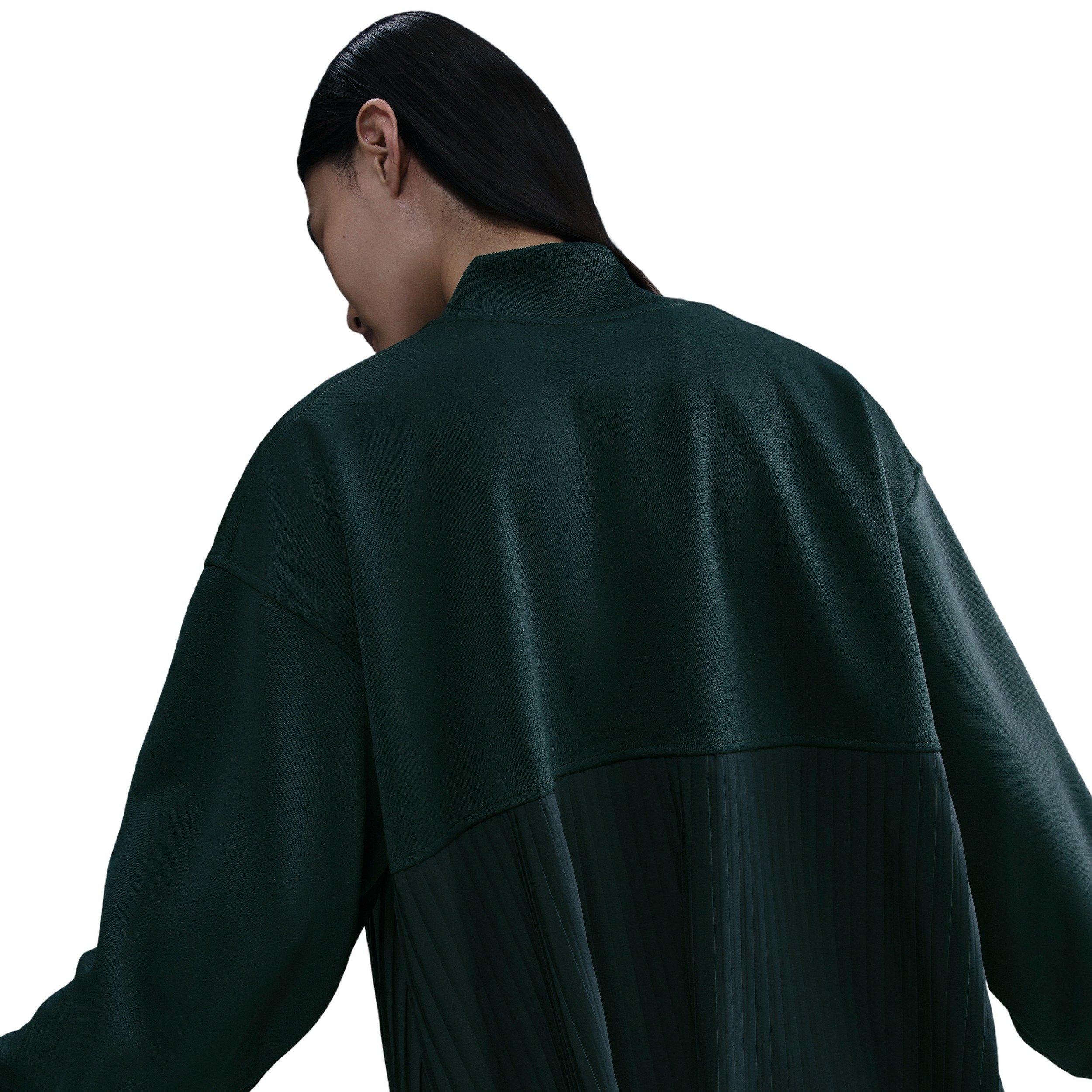 Nike Women's Sportswear Pleated Jacket - Green - GREEN Thumbnail View 2