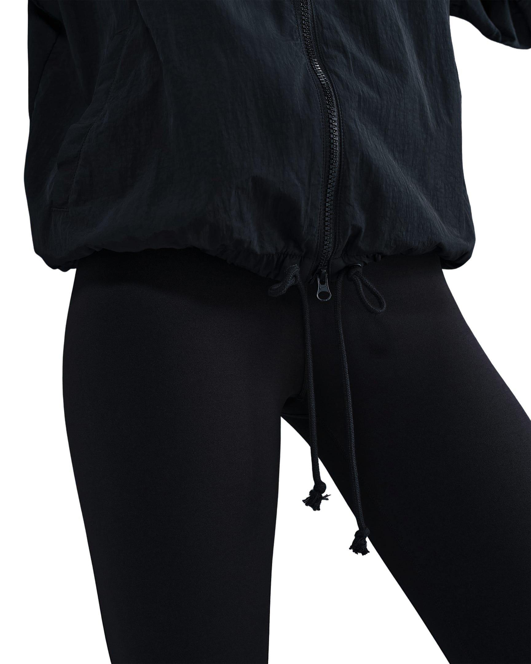 Nike Women's Sportswear Windrunner Oversized Jacket -Black - BLACK Thumbnail View 4