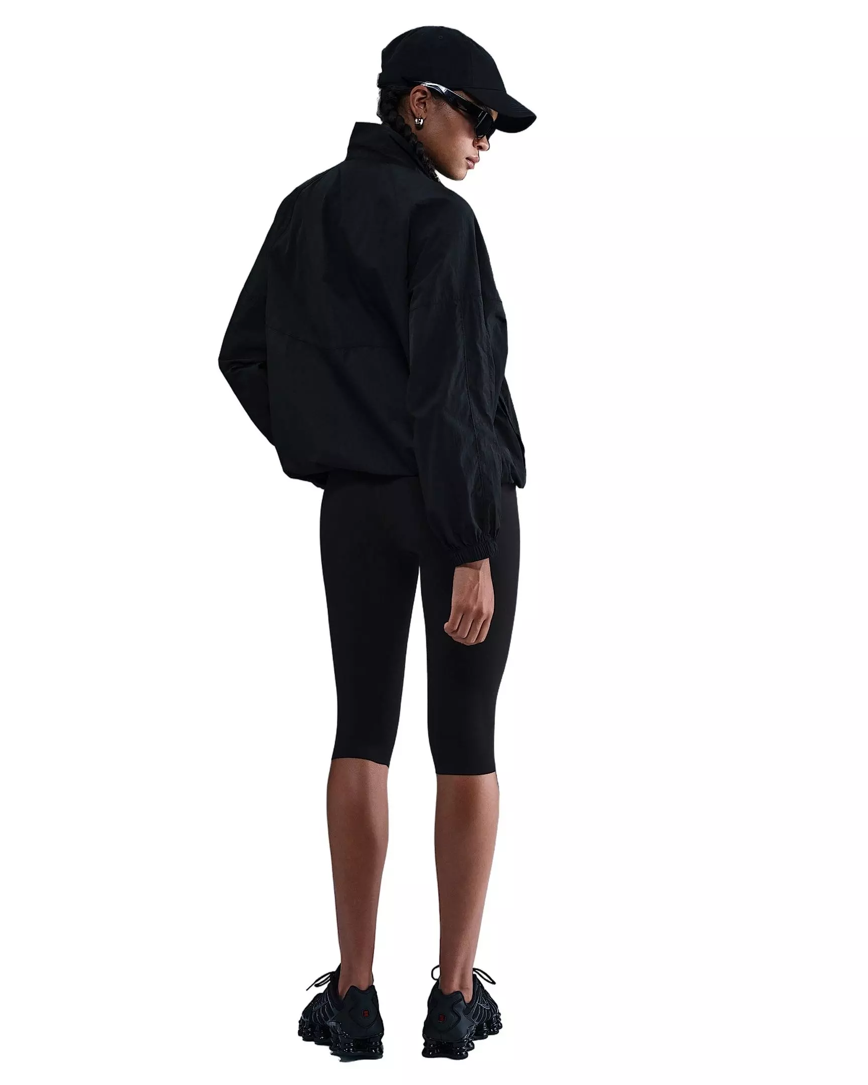 Nike Women's Sportswear Windrunner Oversized Jacket - Black - BLACK