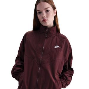 Nike Women's Sportswear Windrunner Oversized Jacket -Burgundy