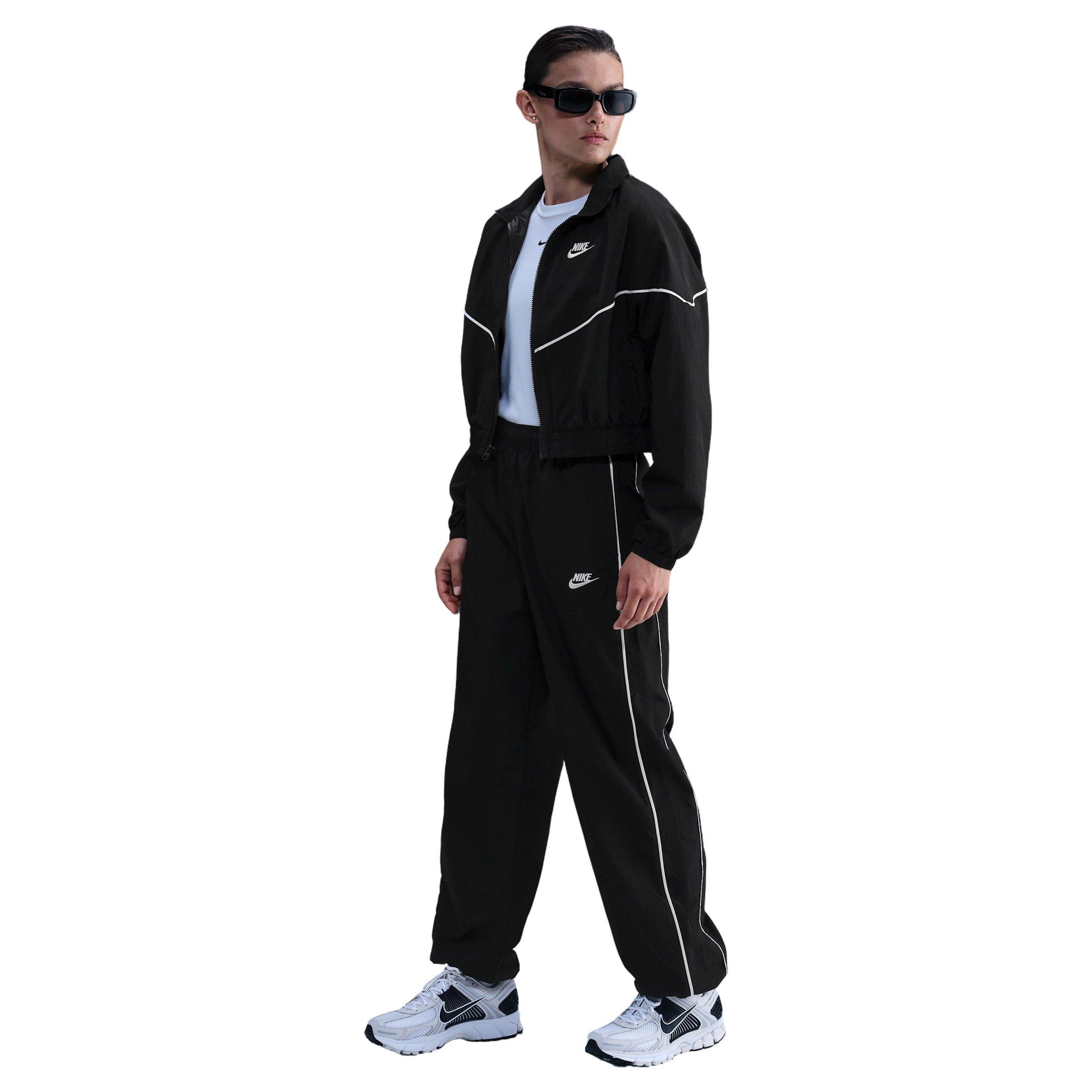 Nike Women's Sportswear Windrunner Woven Jacket - Black - BLACK Thumbnail View 4