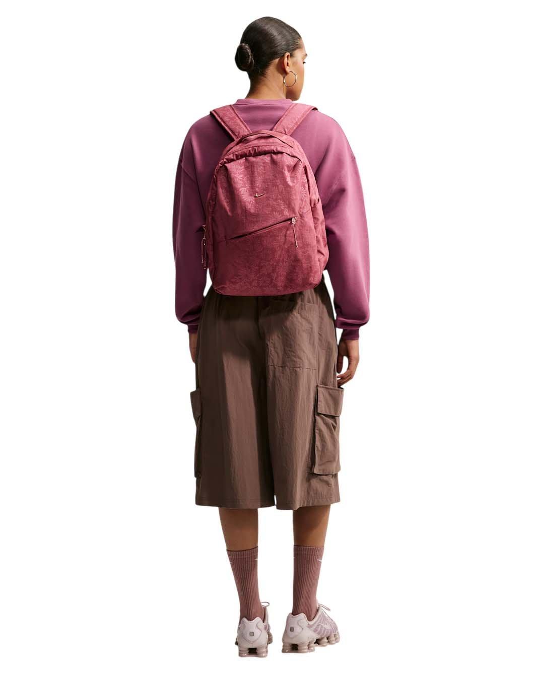 Nike Women's Studio Fleece Medium Weight Oversized Cropped Crewneck - Pink - PINK