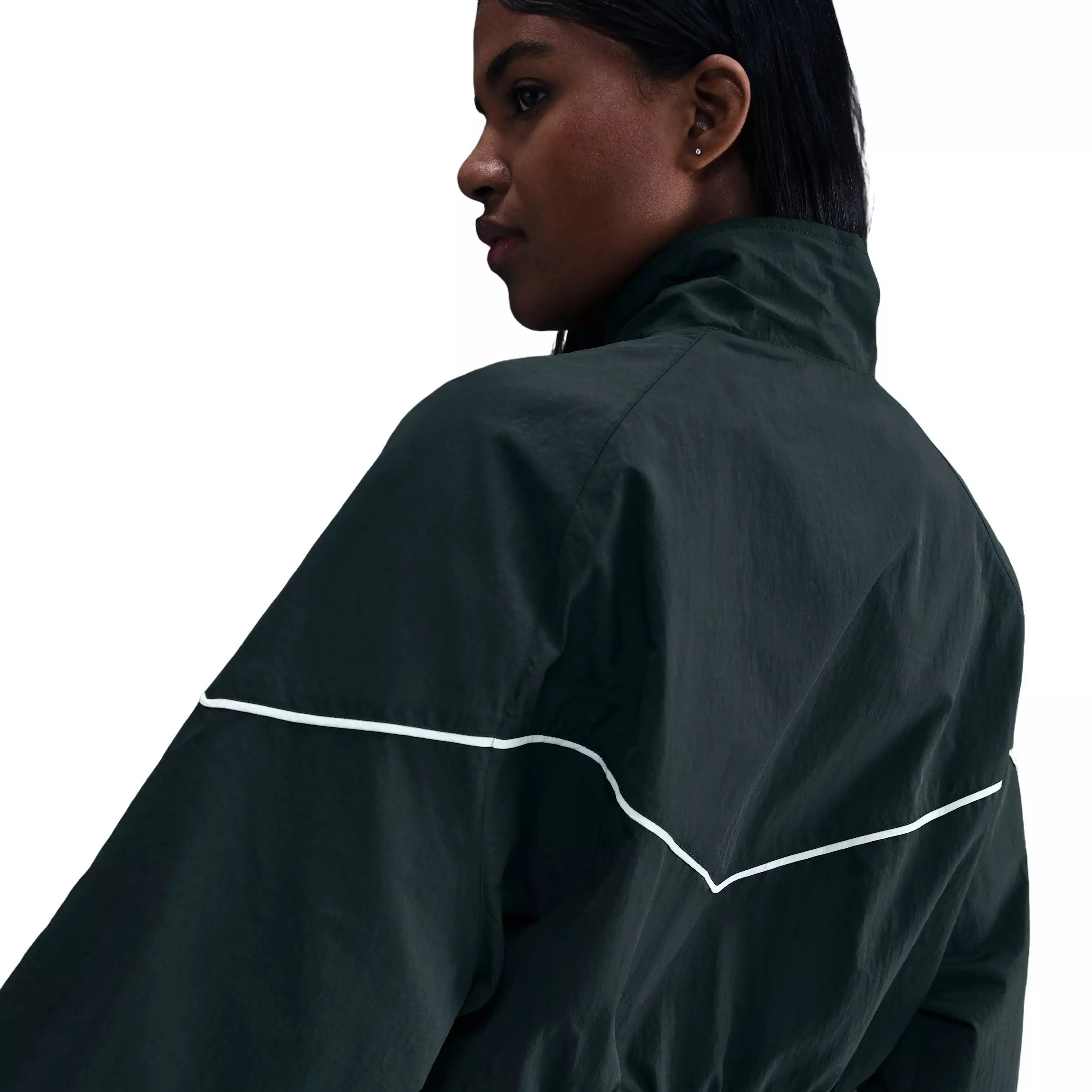 Nike Women's Sportswear Windrunner Woven Jacket - Seaweed Green - SEAWEED GREEN