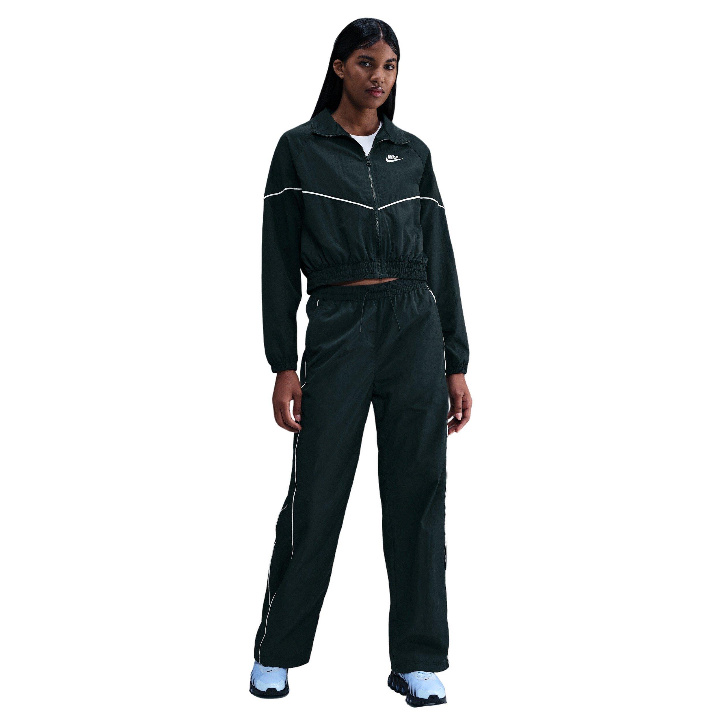 Nike Women's Sportswear Windrunner Woven Jacket - Seaweed Green - SEAWEED GREEN Thumbnail View 4