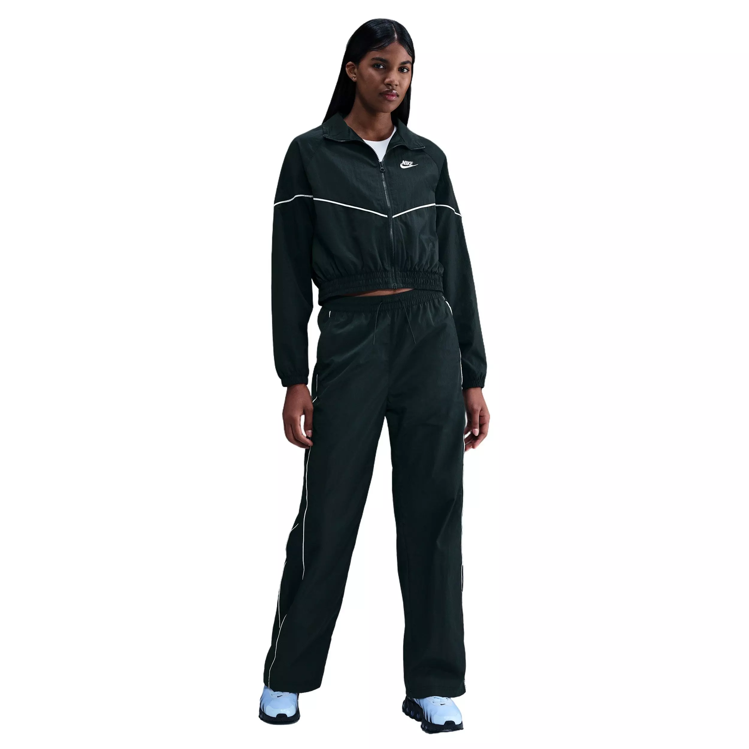 Nike Women's Sportswear Windrunner Woven Jacket - Seaweed Green - SEAWEED GREEN