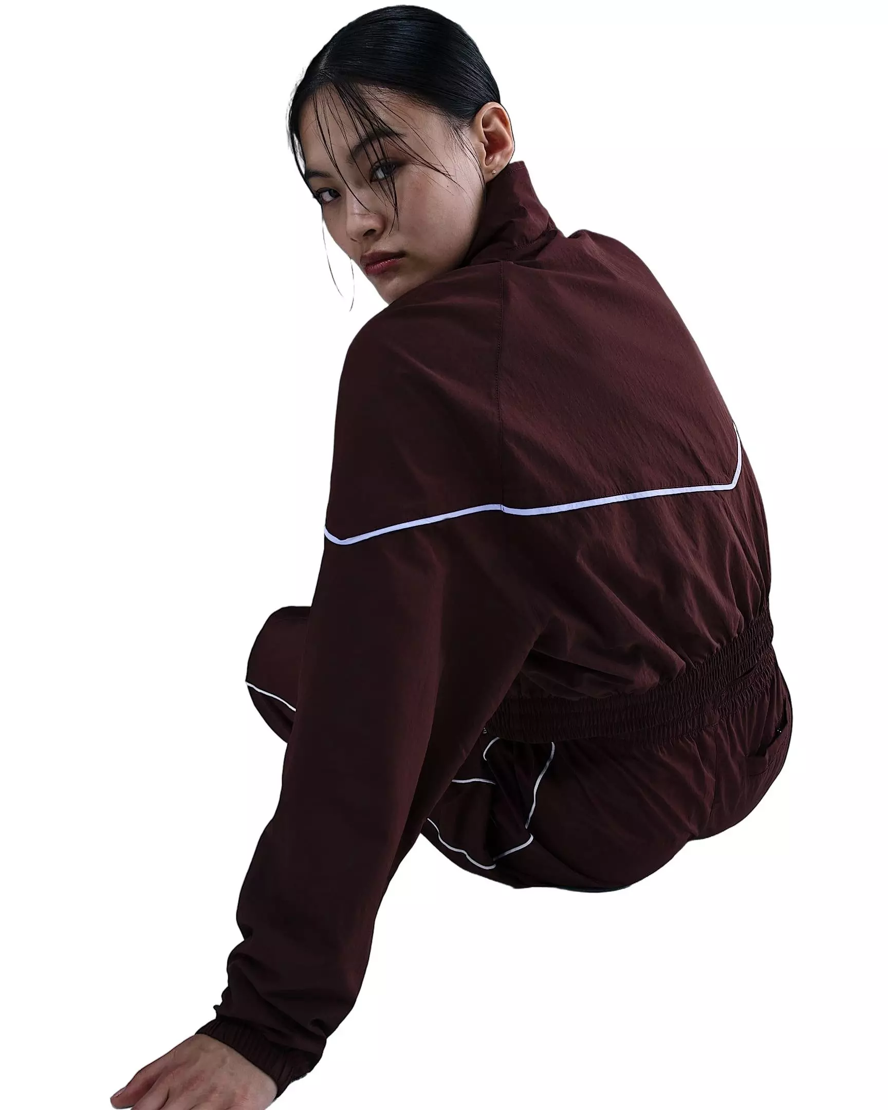 Nike Women's Sportswear Windrunner Woven Jacket - Burgundy - BURGUNDY