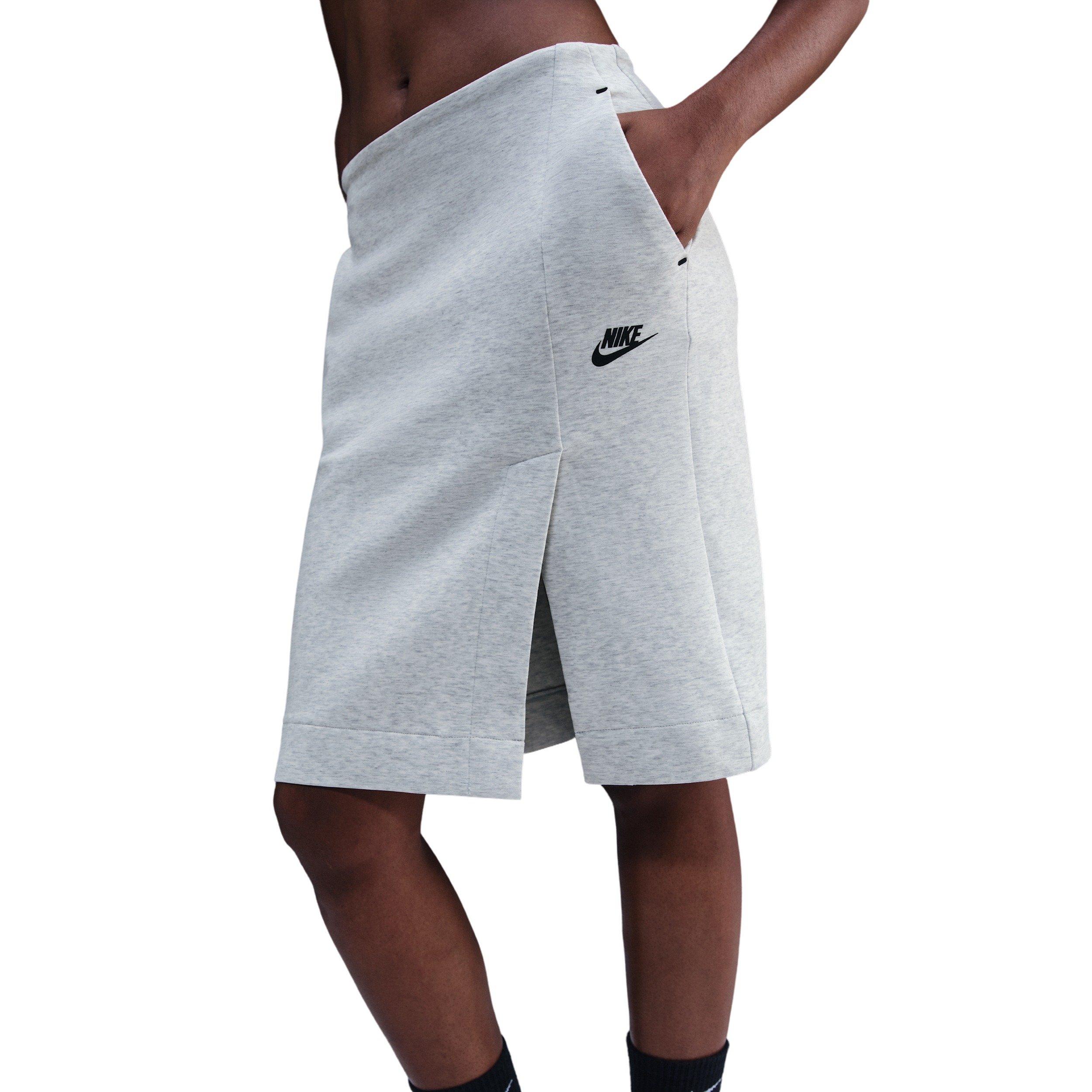 Nike Women's Sportswear Tech Fleece Skirt - Lt Grey - LT GREY Thumbnail View 3