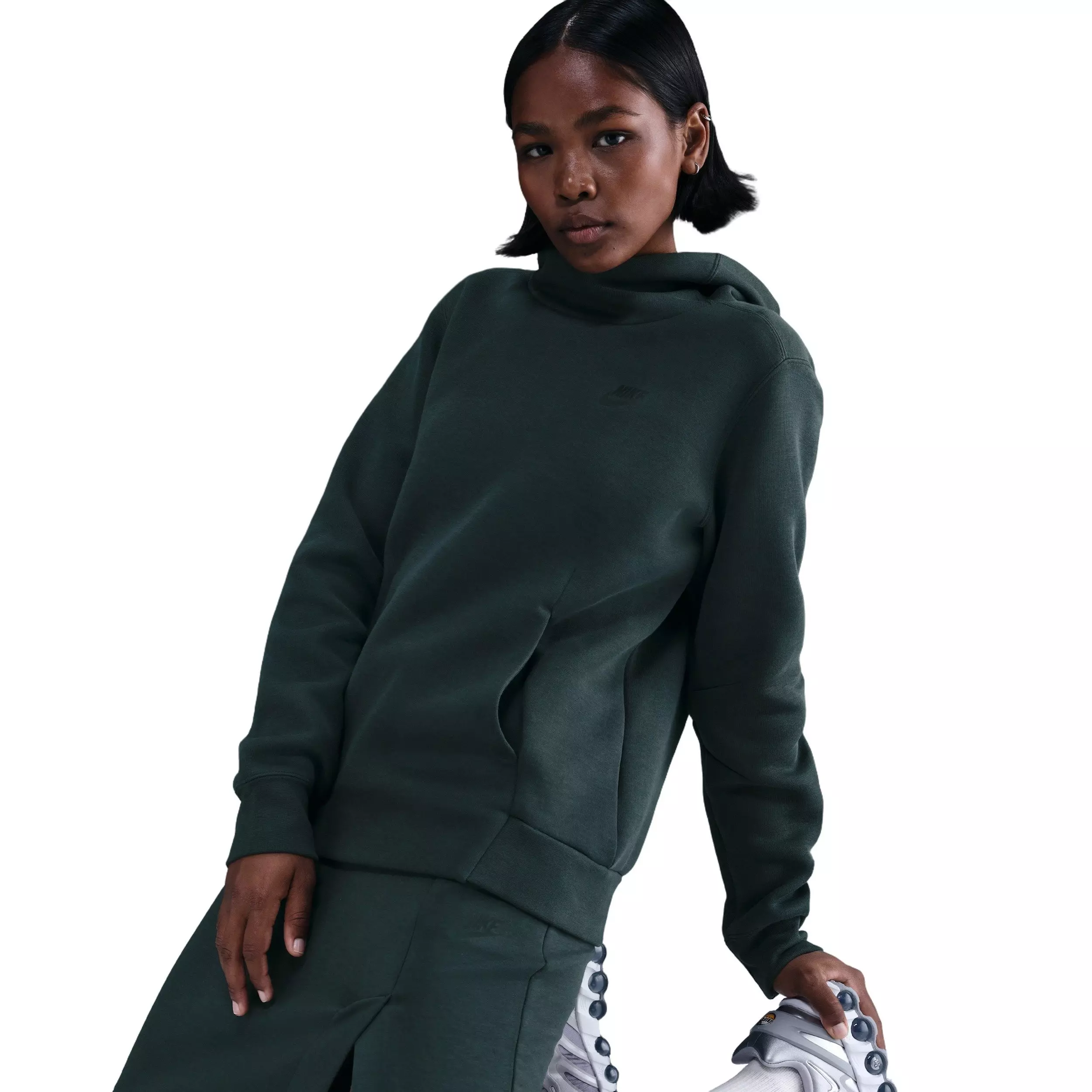 Nike Women's Sportswear Tech Fleece Skirt -Seaweed Green - SEAWEED GREEN