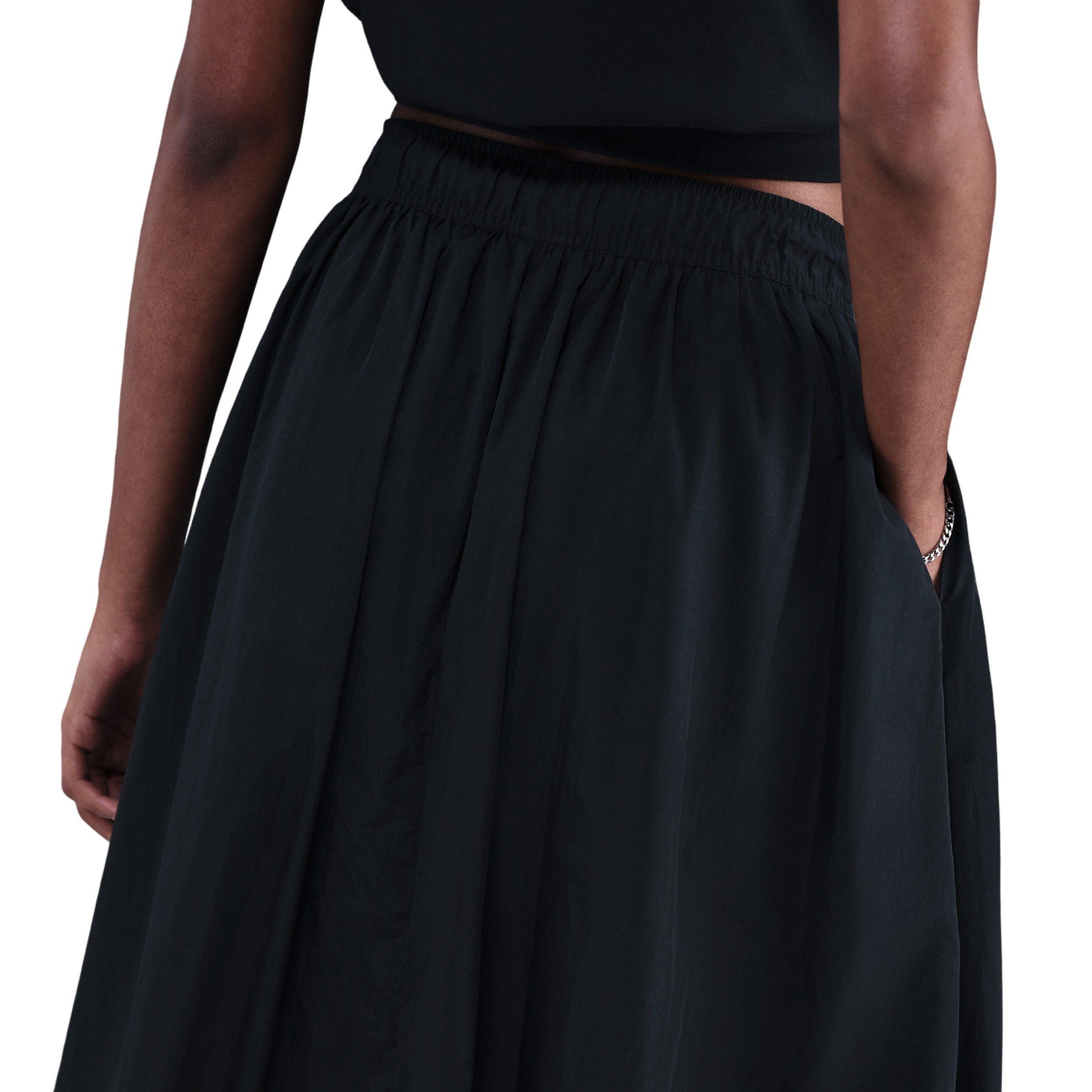 Nike Women's Sportswear Windrunner Skirt - Black - BLACK Thumbnail View 4