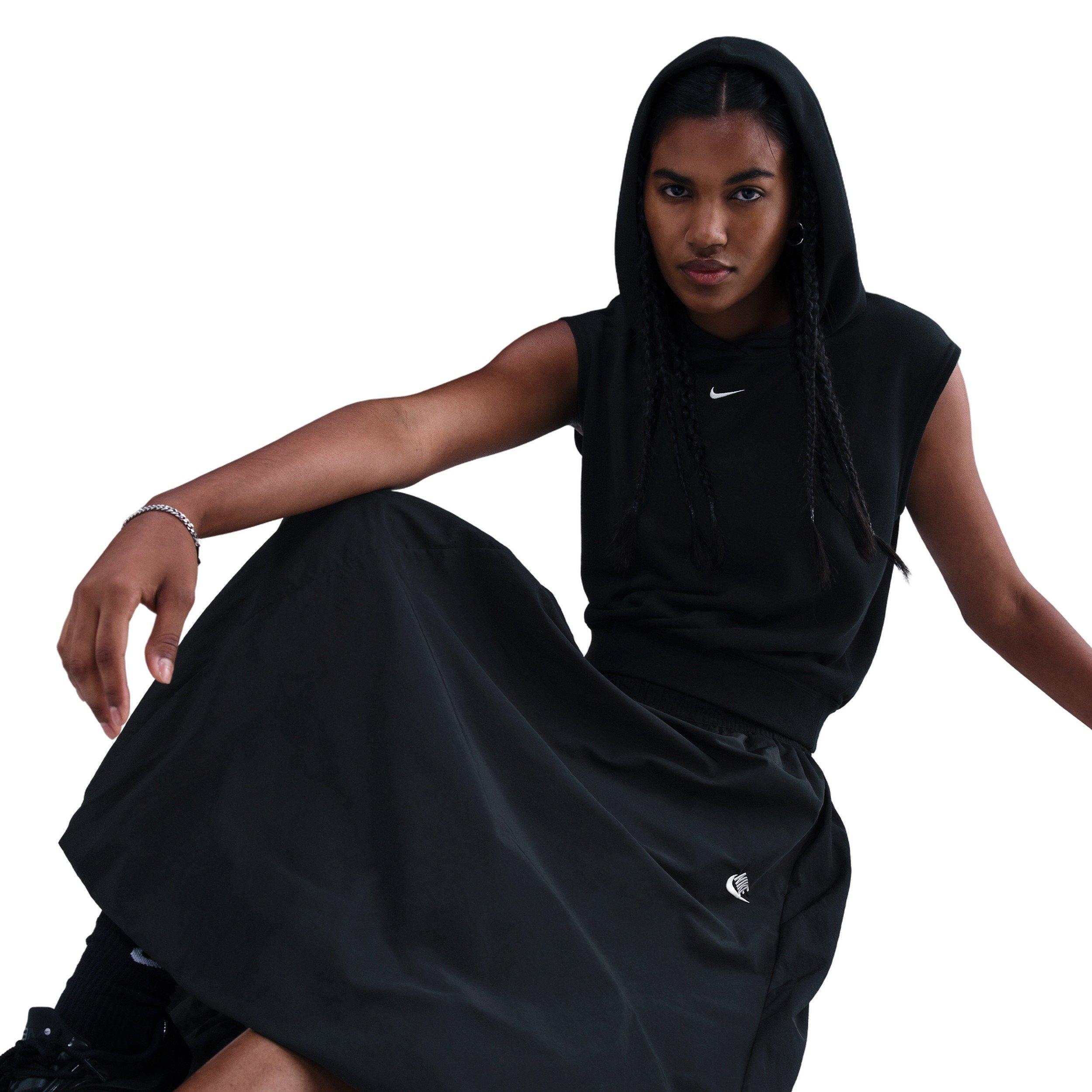 Nike Women's Sportswear Windrunner Skirt -Black - BLACK Thumbnail View 5