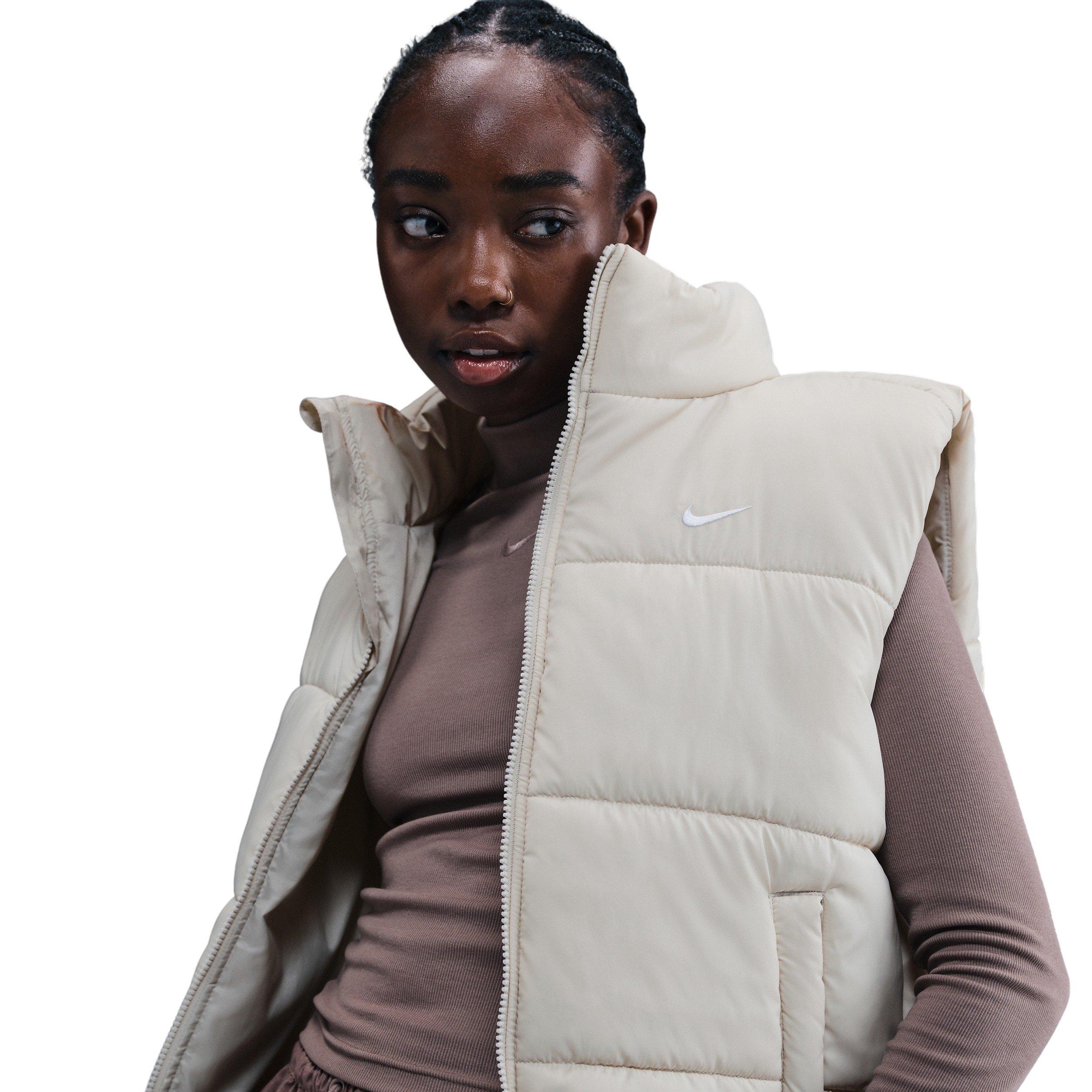 Nike Women's Sportswear Classic Puffer Therma-FIT Loose Vest -Lt Bone - LT BONE Thumbnail View 3