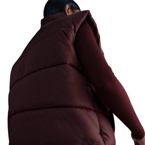 Nike Women's Sportswear Classic Puffer Therma-FIT Loose Vest -Burgundy