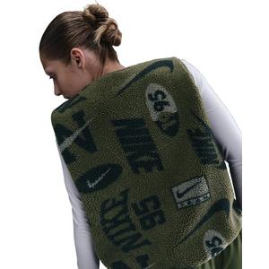 Nike Women's Sportswear High-Pile Fleece Vest -Olive